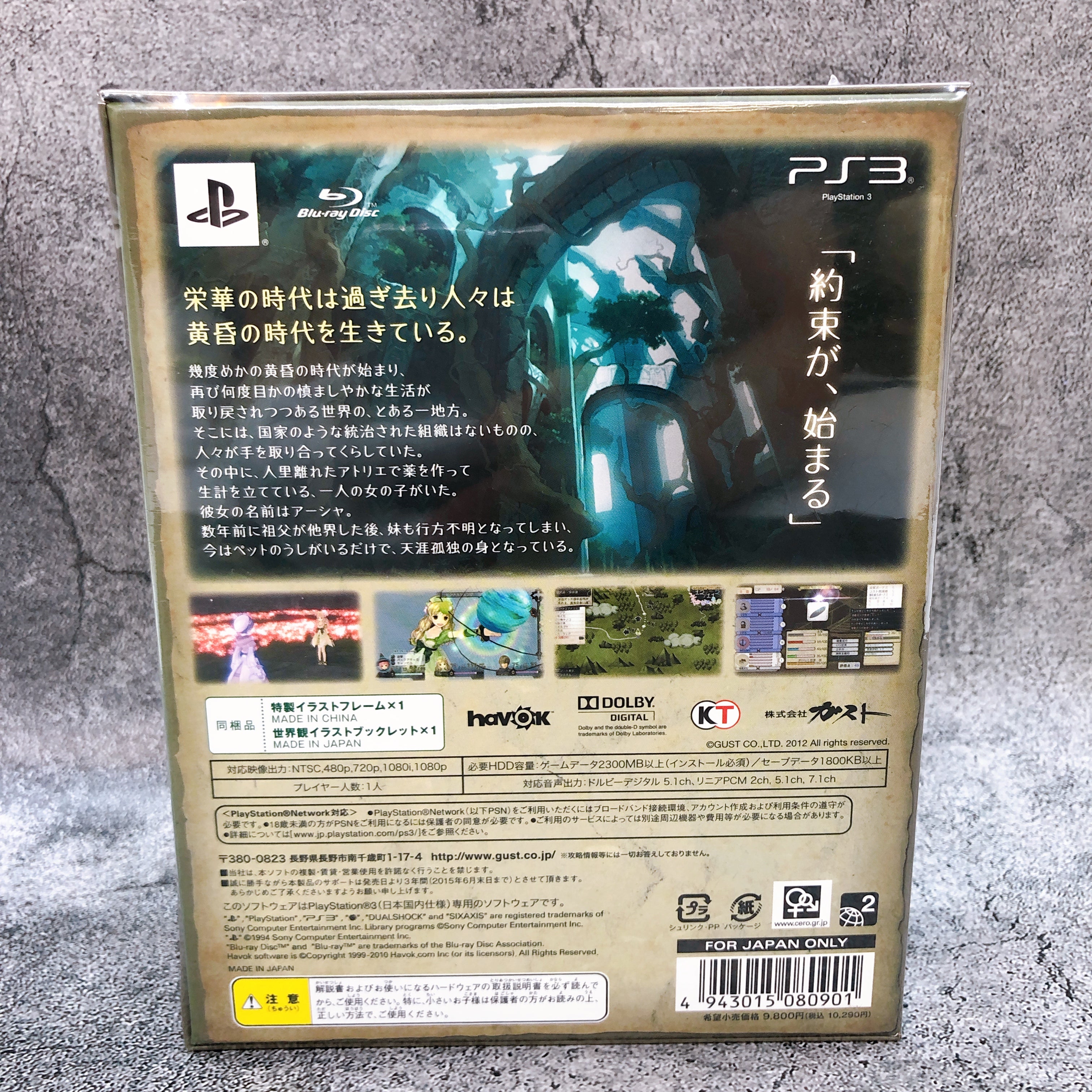 Playstation 3 Atelier Ayesha Premium Limited Box PS3 Gust Game Sealed New