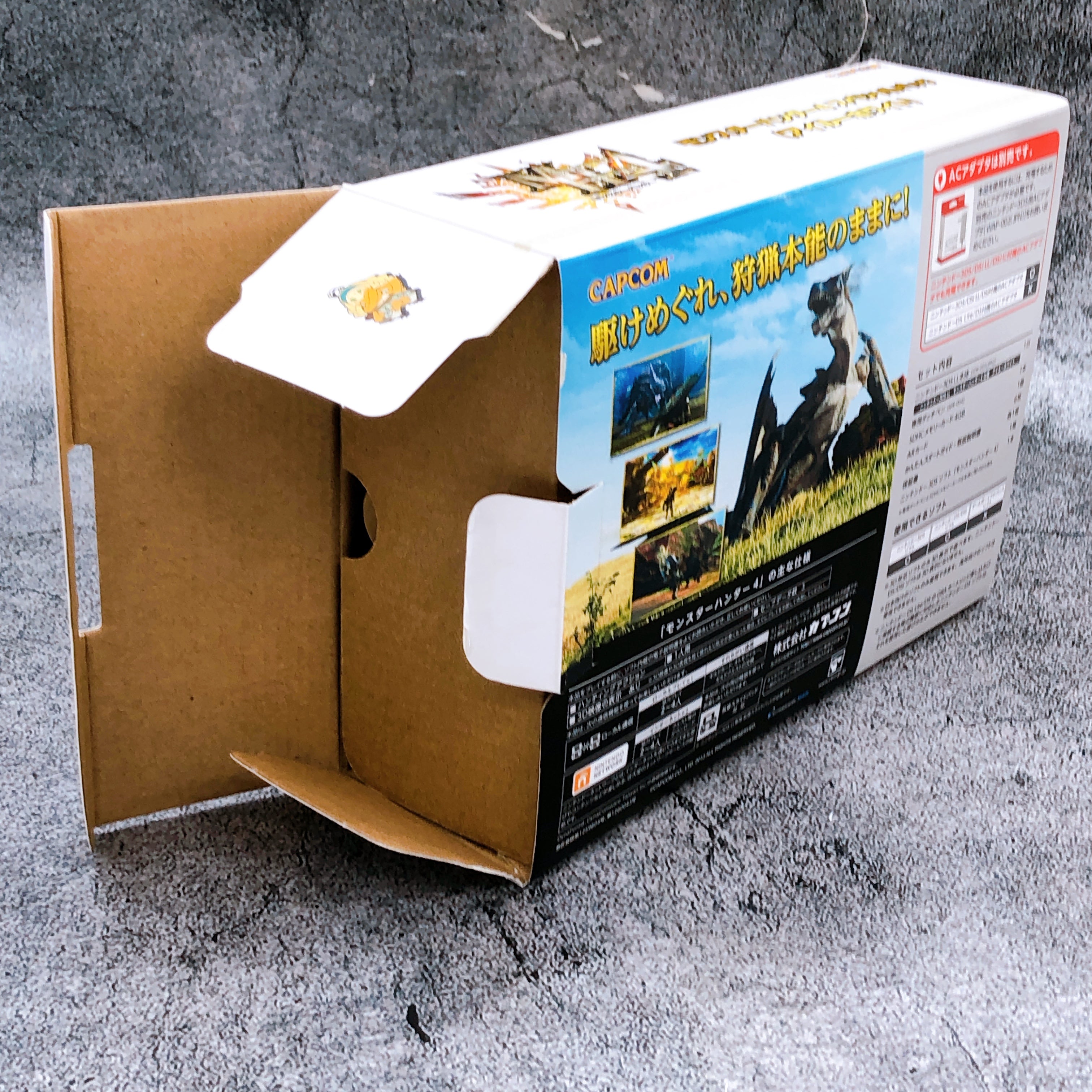 Nintendo 3DS LL Airou White Monster Hunter 4 Special Pack Console Boxed Tested