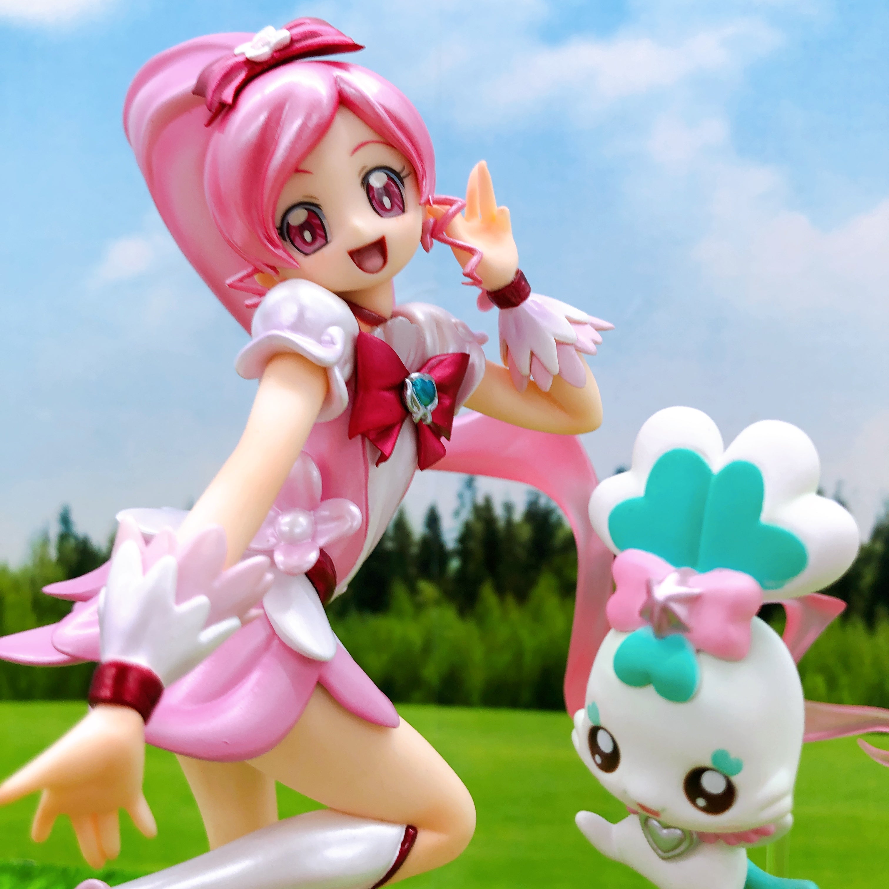 (NO BOX) HeartCatch PreCure! Cure Blossom Excellent Model Figure MegaHouse Japan