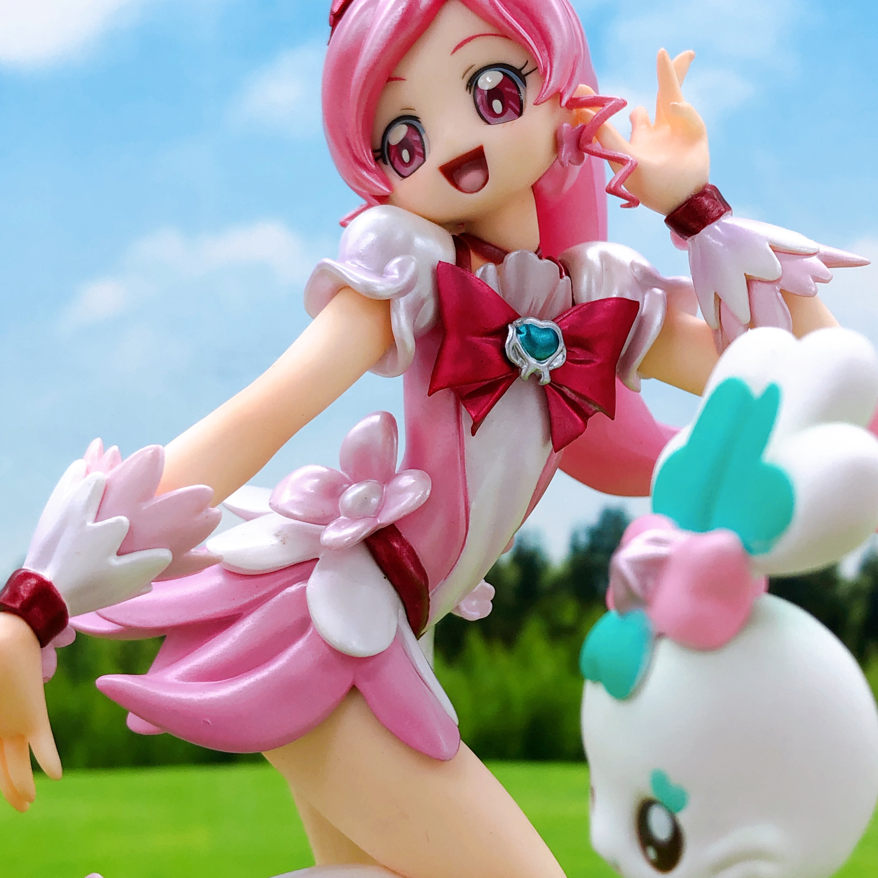 (NO BOX) HeartCatch PreCure! Cure Blossom Excellent Model Figure MegaHouse Japan