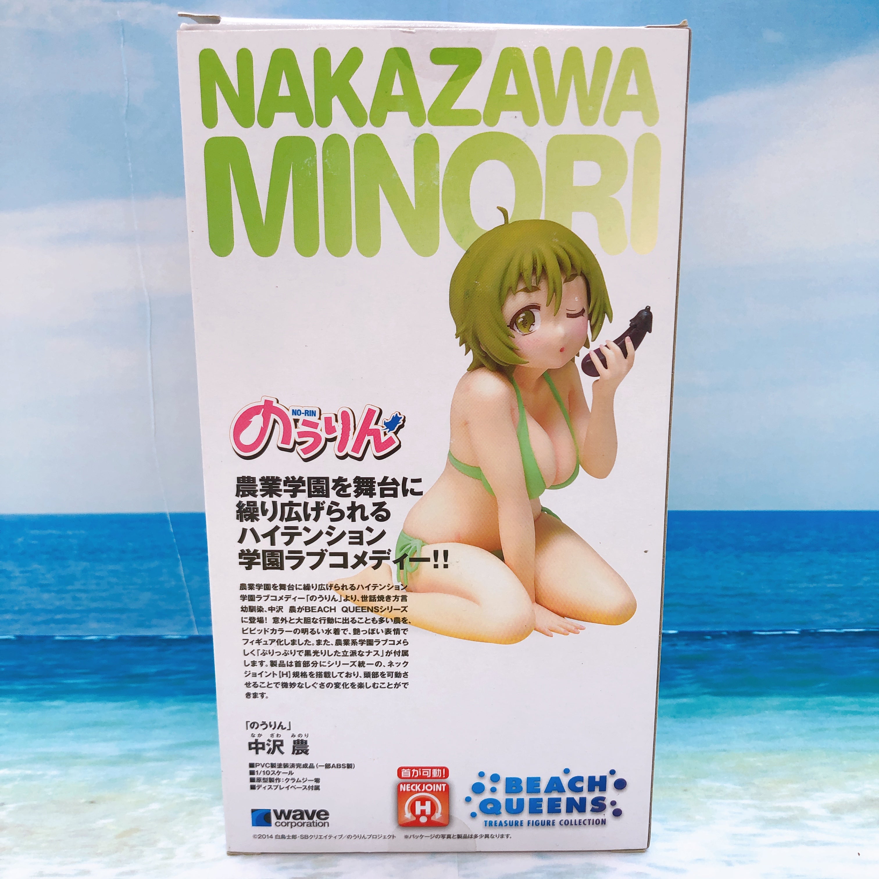 WAVE Beach Queens No-Rin Minori Nakazawa 1/10 Scale Figure 15+ Japan FASTSHIP
