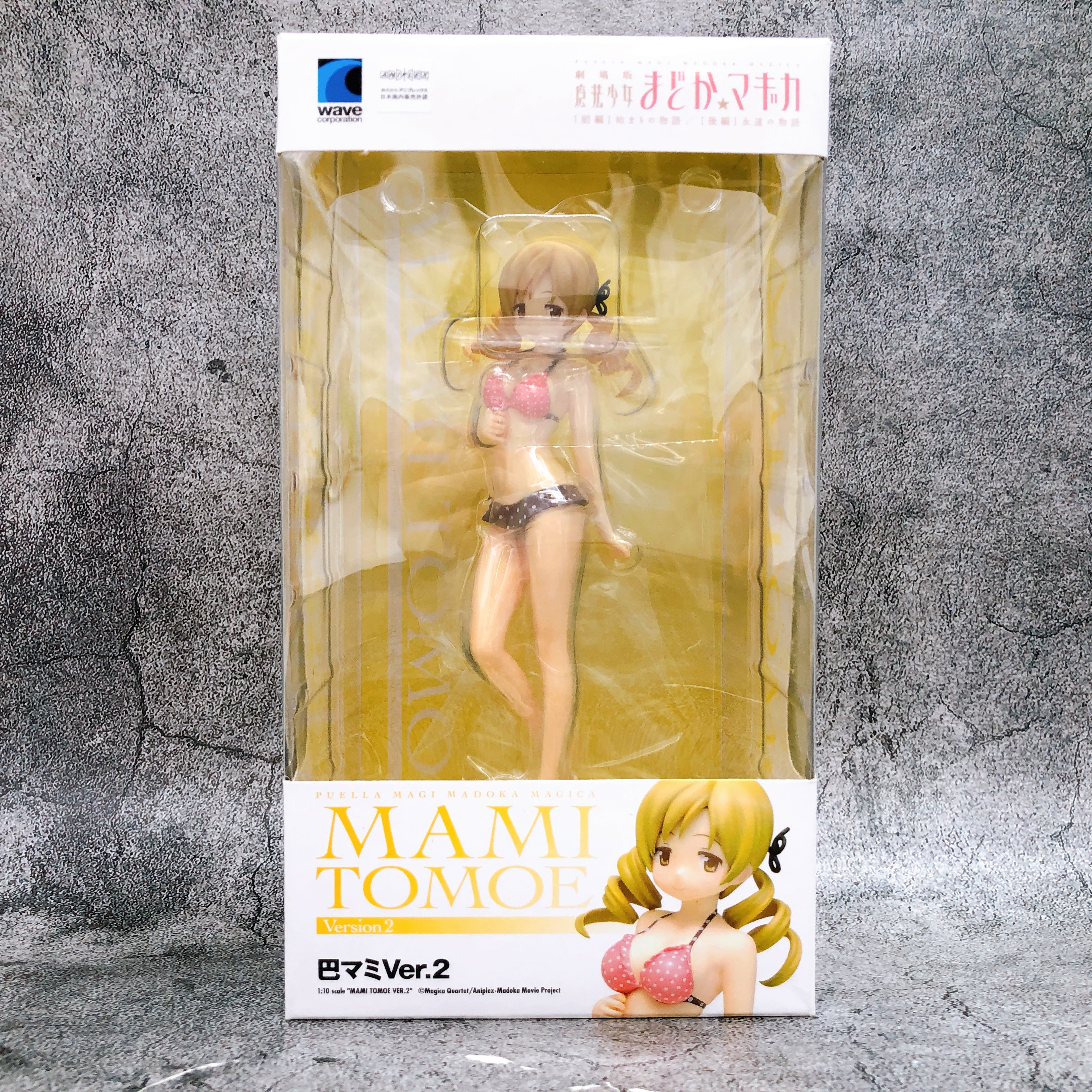 Puella Magi Madoka Magica Mami Tomoe Ver.2 Beach Queens 1/10 Figure Wave NEW