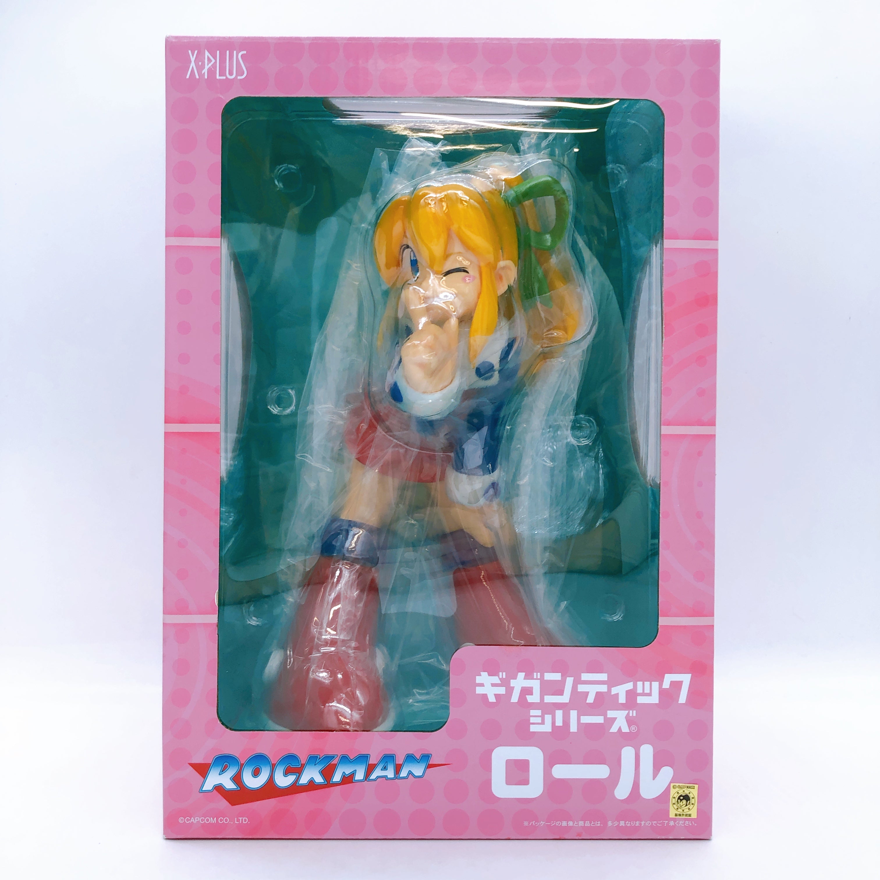 Megaman Rockman Roll Gigantic Series 300mm Figure X-Plus Japan AUTHENT