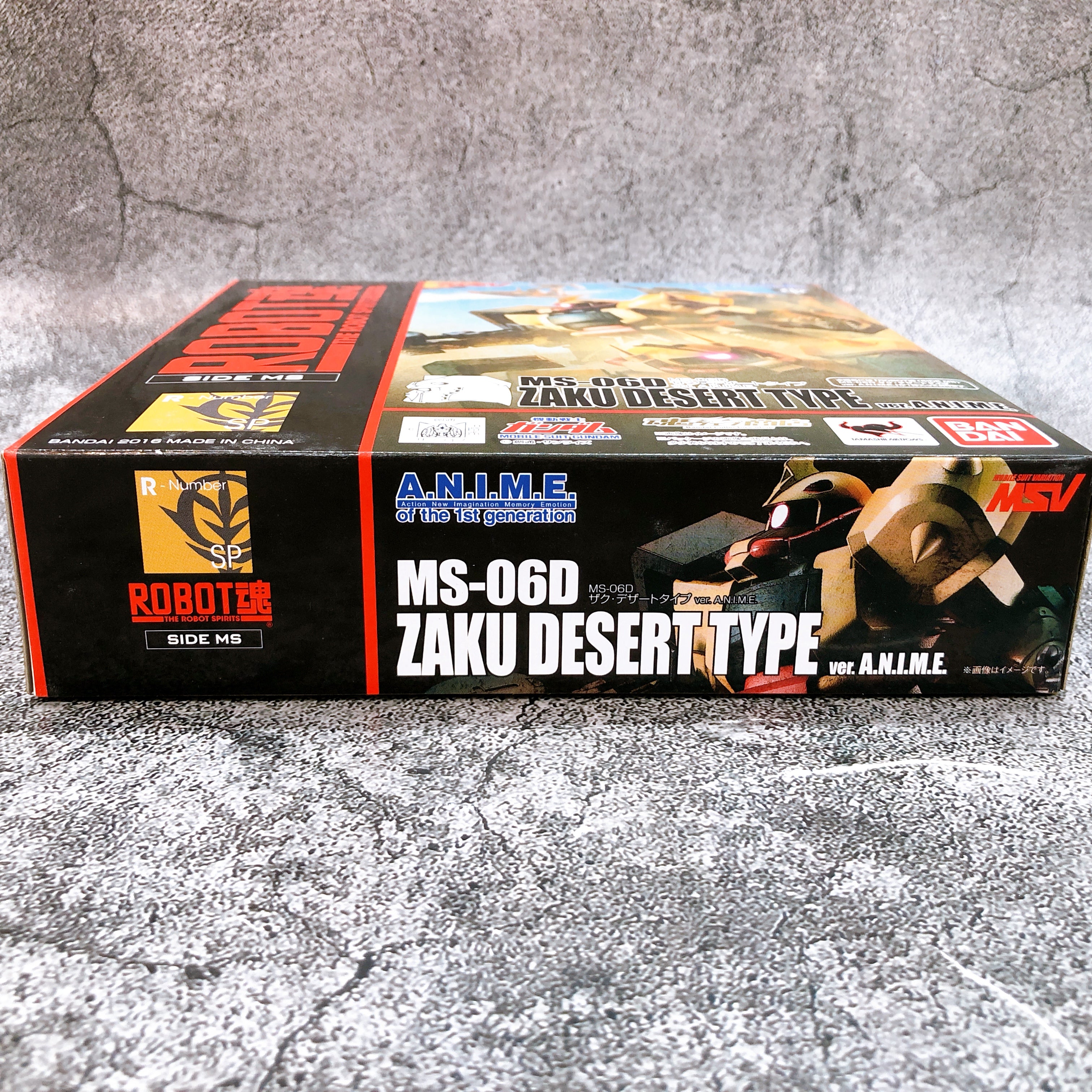 ROBOT SPIRITS Zaku Desert Type ver. A.N.I.M.E. MS-06D Action Figure Bandai Japan