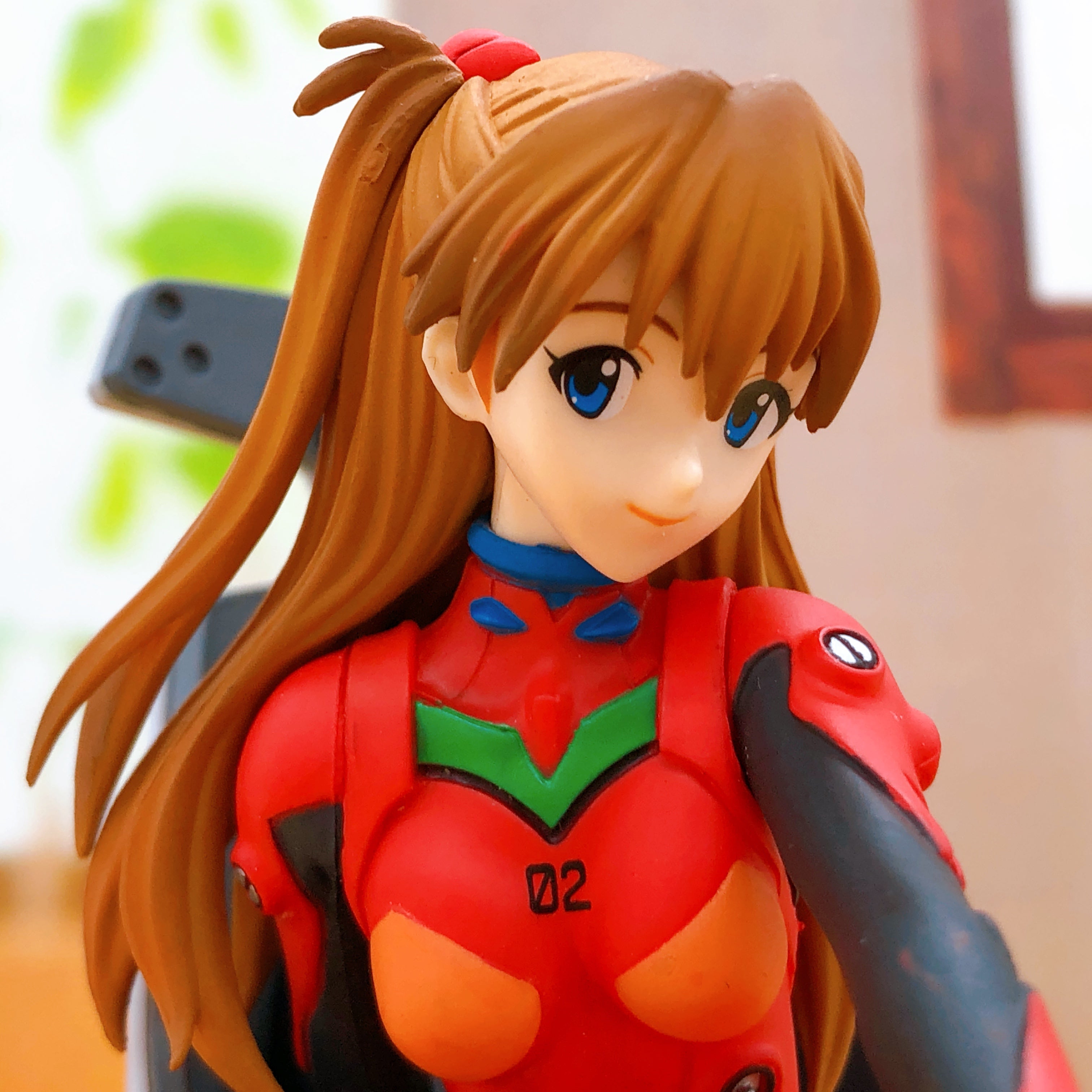 (NO BOX) Evangelion Asuka Langley Sohryu Premium Figure Girl with Chair Sega