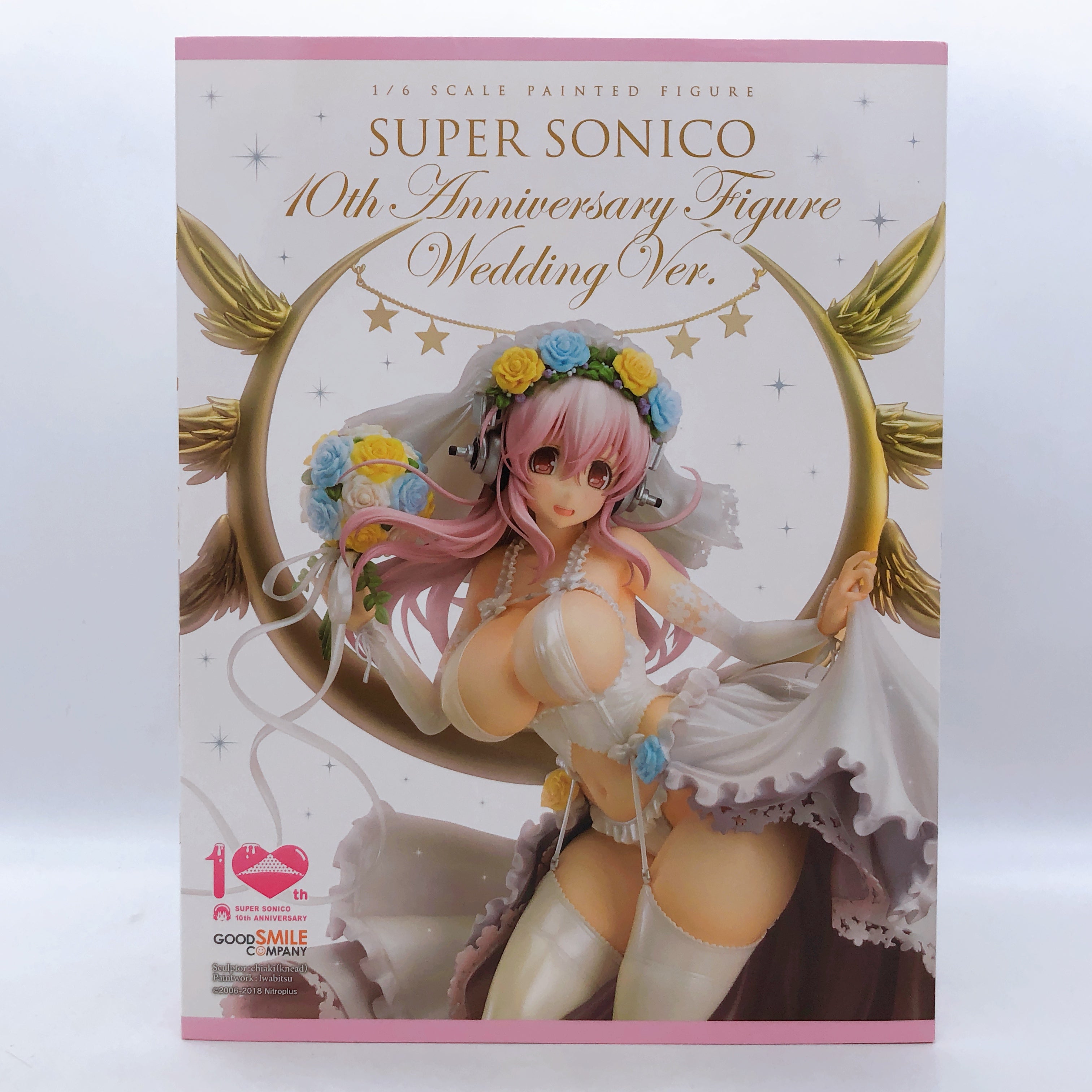 Super Sonico 10th Anniversary Figure Wedding Ver. 1/6 Scale Good Smile Japan NEW
