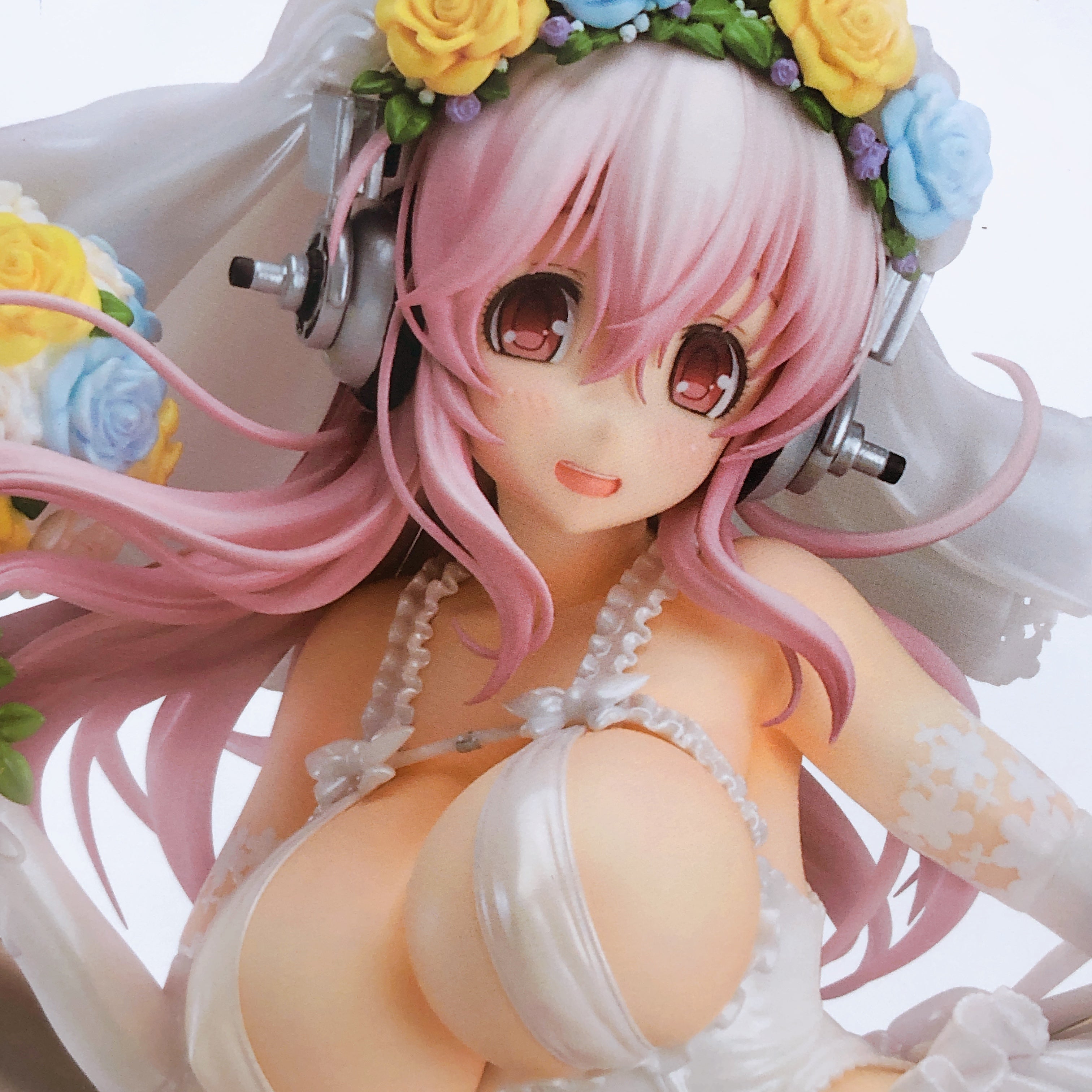 Super Sonico 10th Anniversary Figure Wedding Ver. 1/6 Scale Good Smile Japan NEW