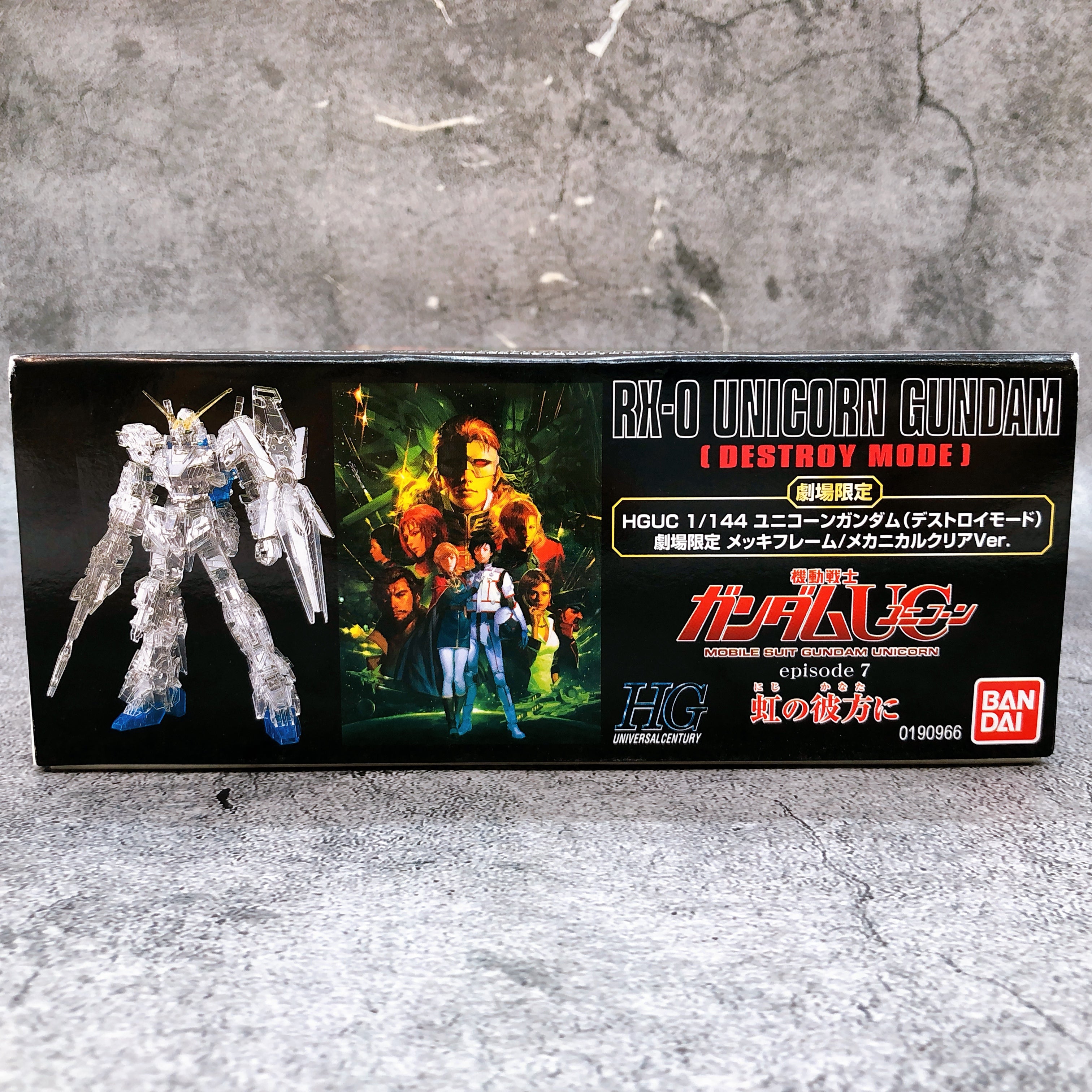 HGUC 1/144 Unicorn Gundam Destroy Mode Plating Frame Mechanical Clear Kit NEW