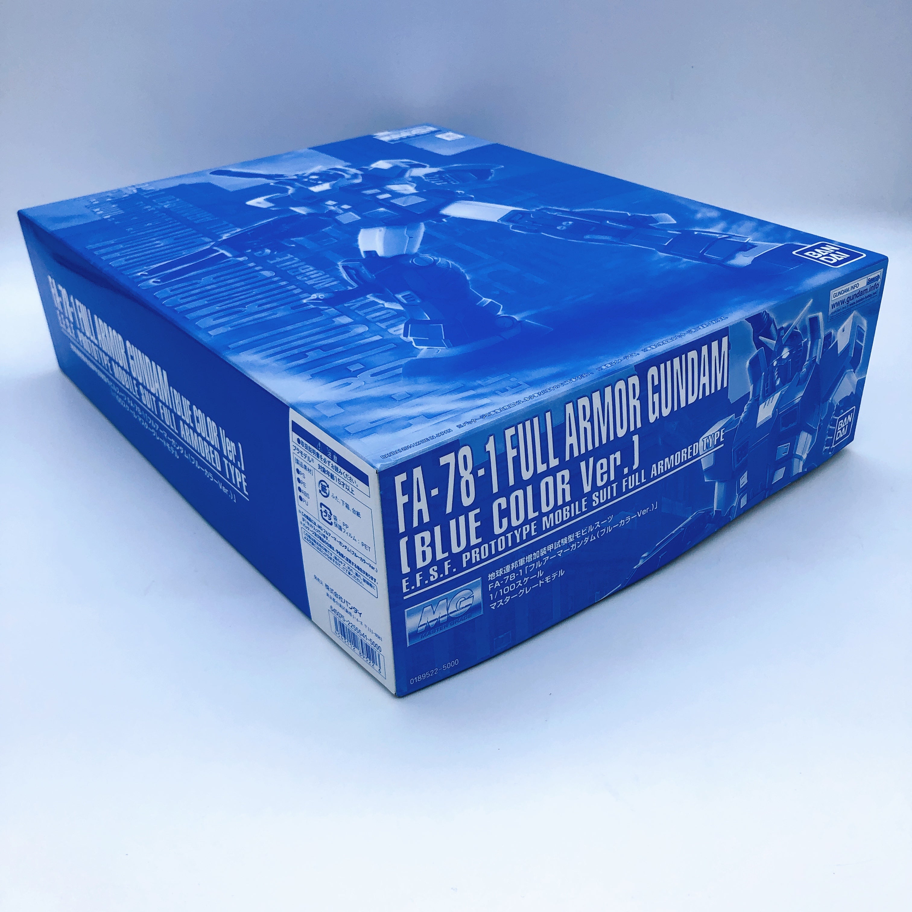 MG 1/100 Full Armor Gundam Blue Color Ver Model Kit Premium Bandai NEW FASTSHIP