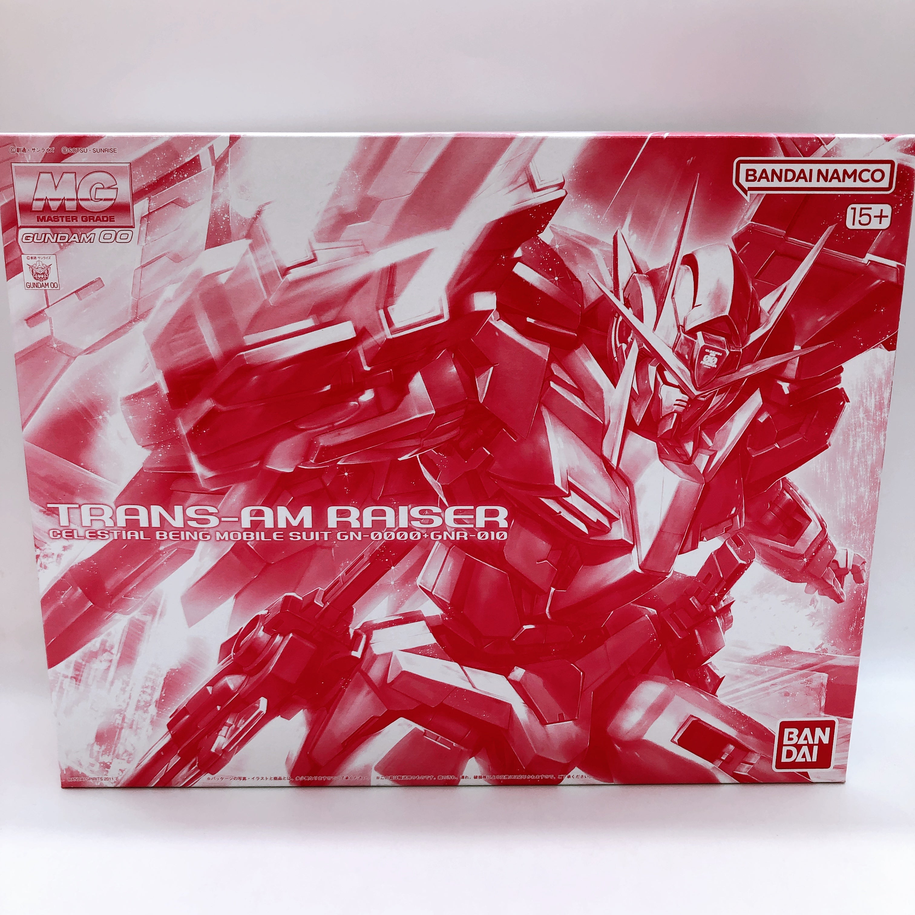 MG 1/100 TRANS-AM RAISER GN-0000+GNR-010 Gundam Model Kit 15+ Premium Bandai NEW