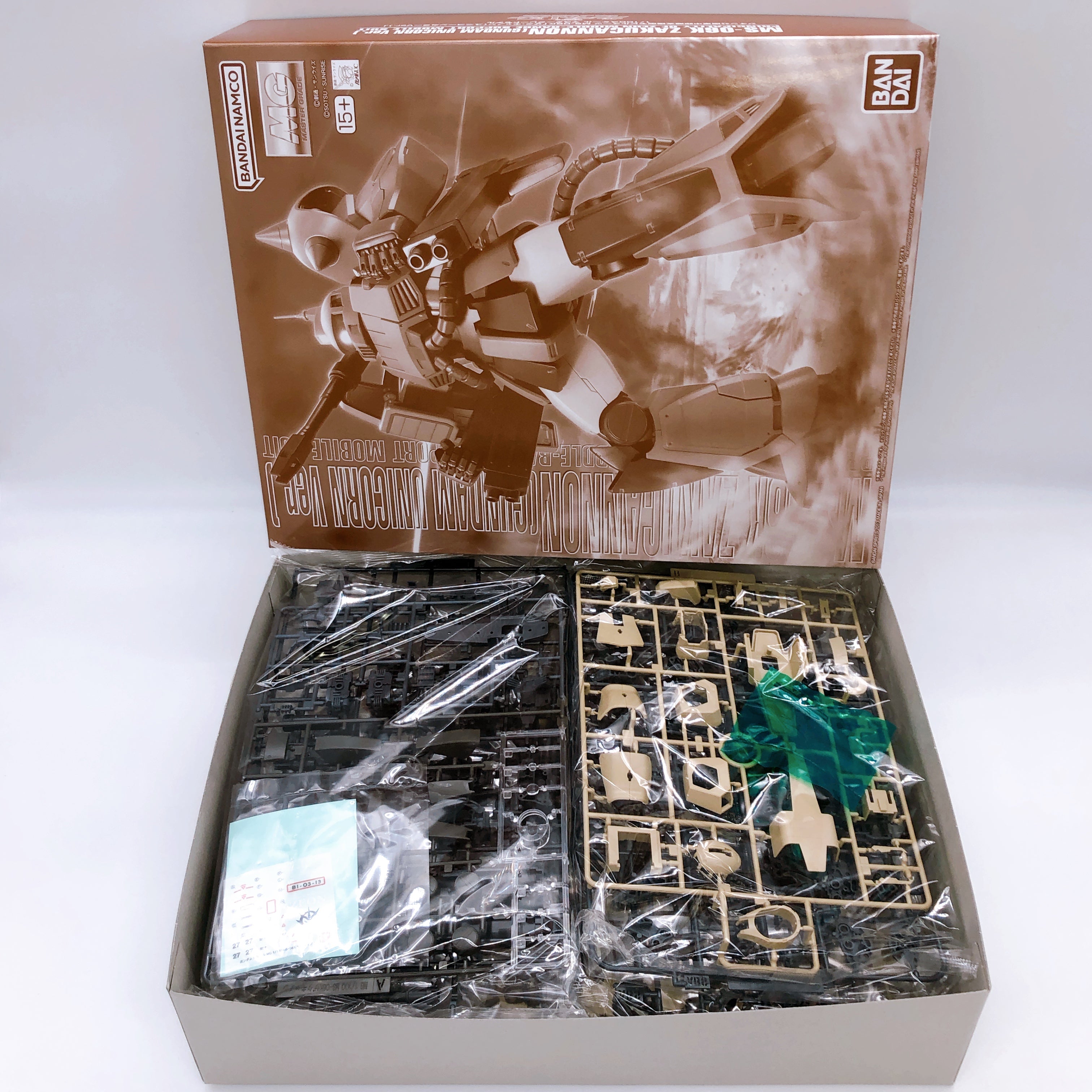 MG 1/100 Zaku Cannon Gundam Unicorn Ver. MS-06K Model Kit Premium Bandai Japan