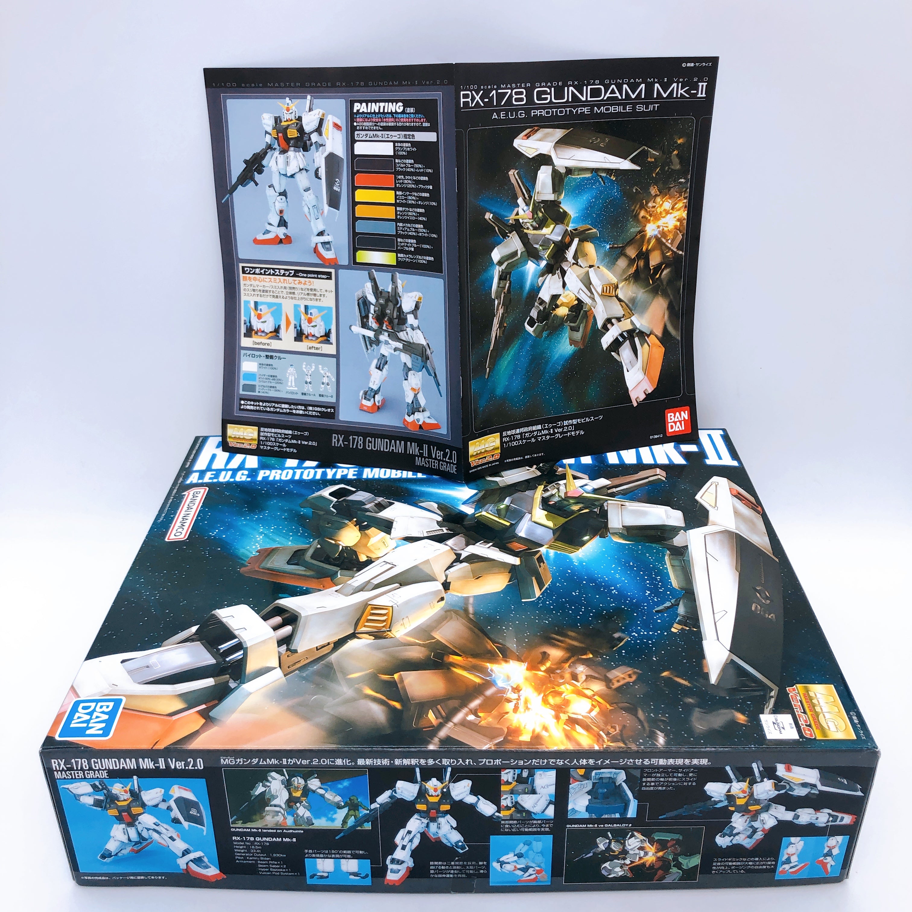 MG 1/100 GUNDAM Mk-II Ver.2.0 RX-178 Gunpla Model Kit BANDAI FASTSHIP