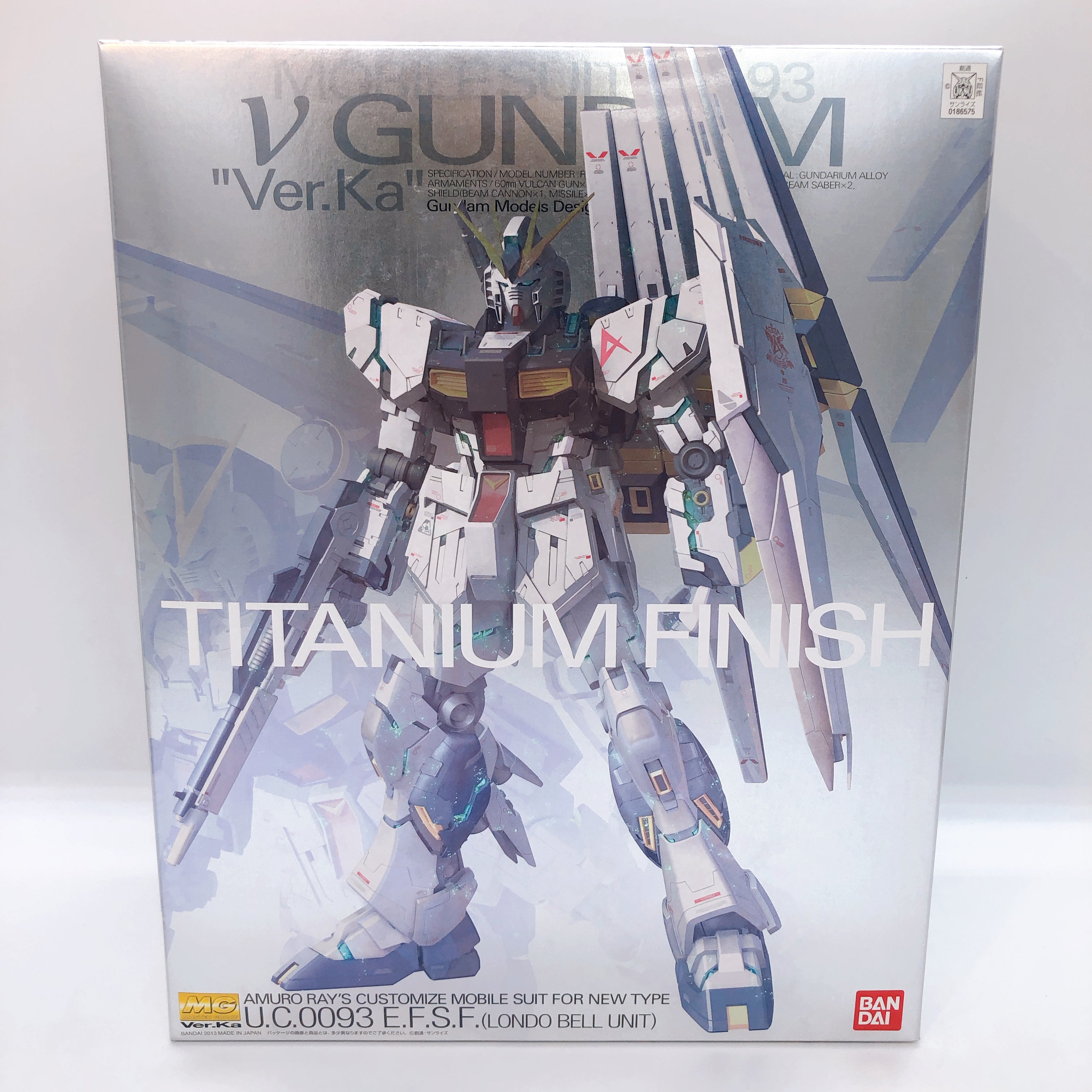 MG 1/100 RX-93 Nu Gundam Ver.Ka Titanium Finish Gunpla Bandai Model Kit FASTSHIP