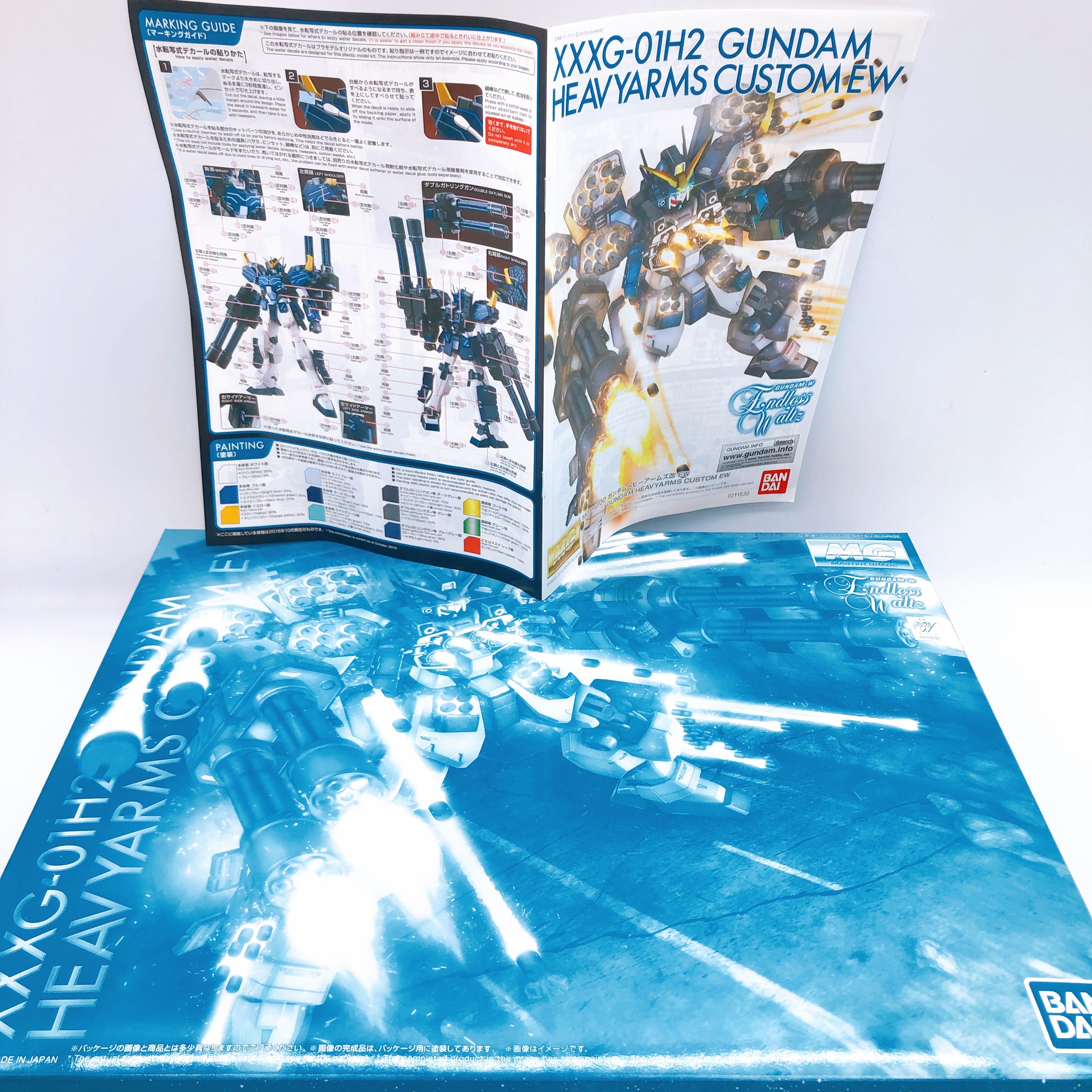 MG 1/100 Gundam Heavyarms Custom EW XXXG-01H2 Model Kit 15+ Premium Bandai Japan