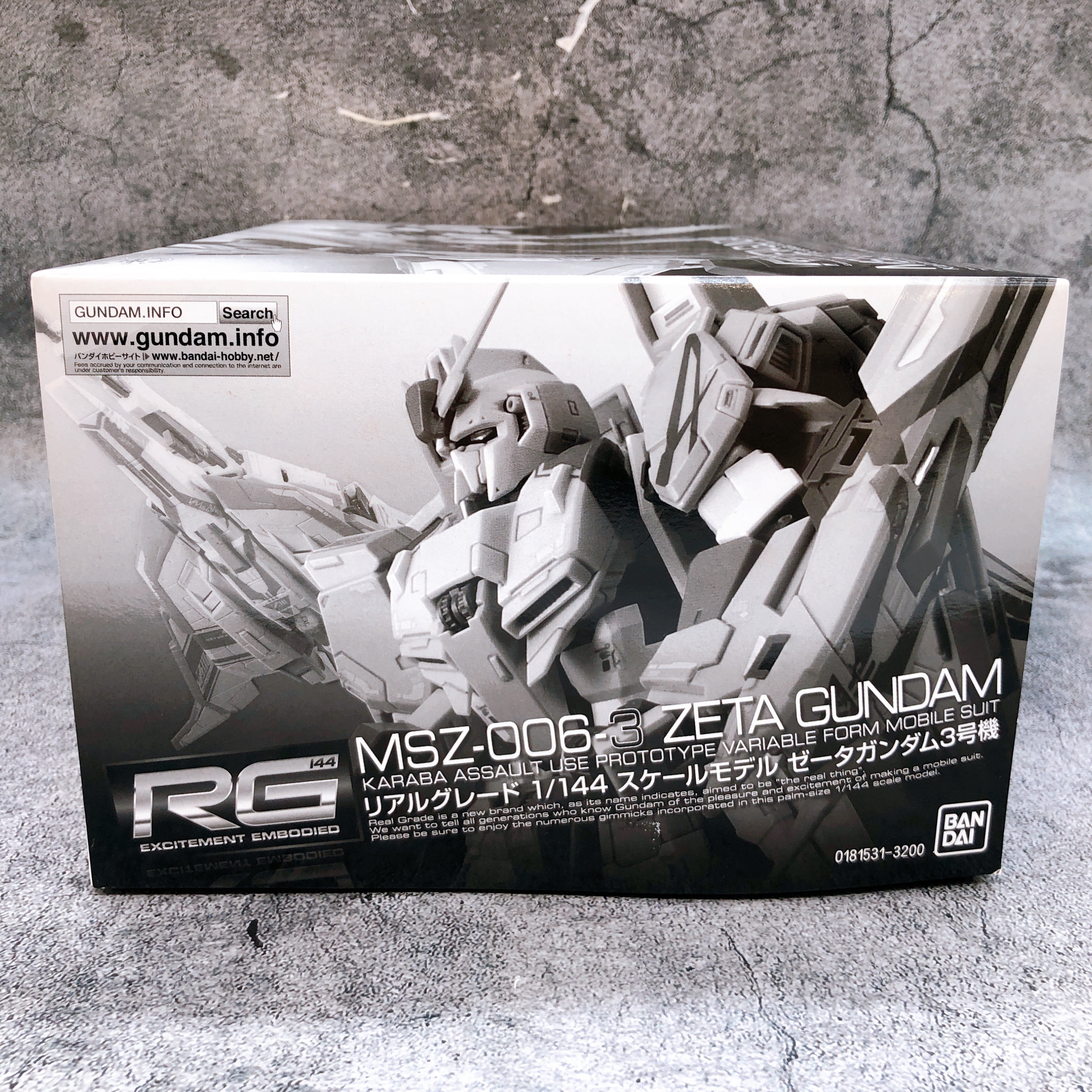 RG 1/144 Zeta Gundam Unit 3 MSZ-006-3 Model Kit Premium Bandai Japan FASTSHIP