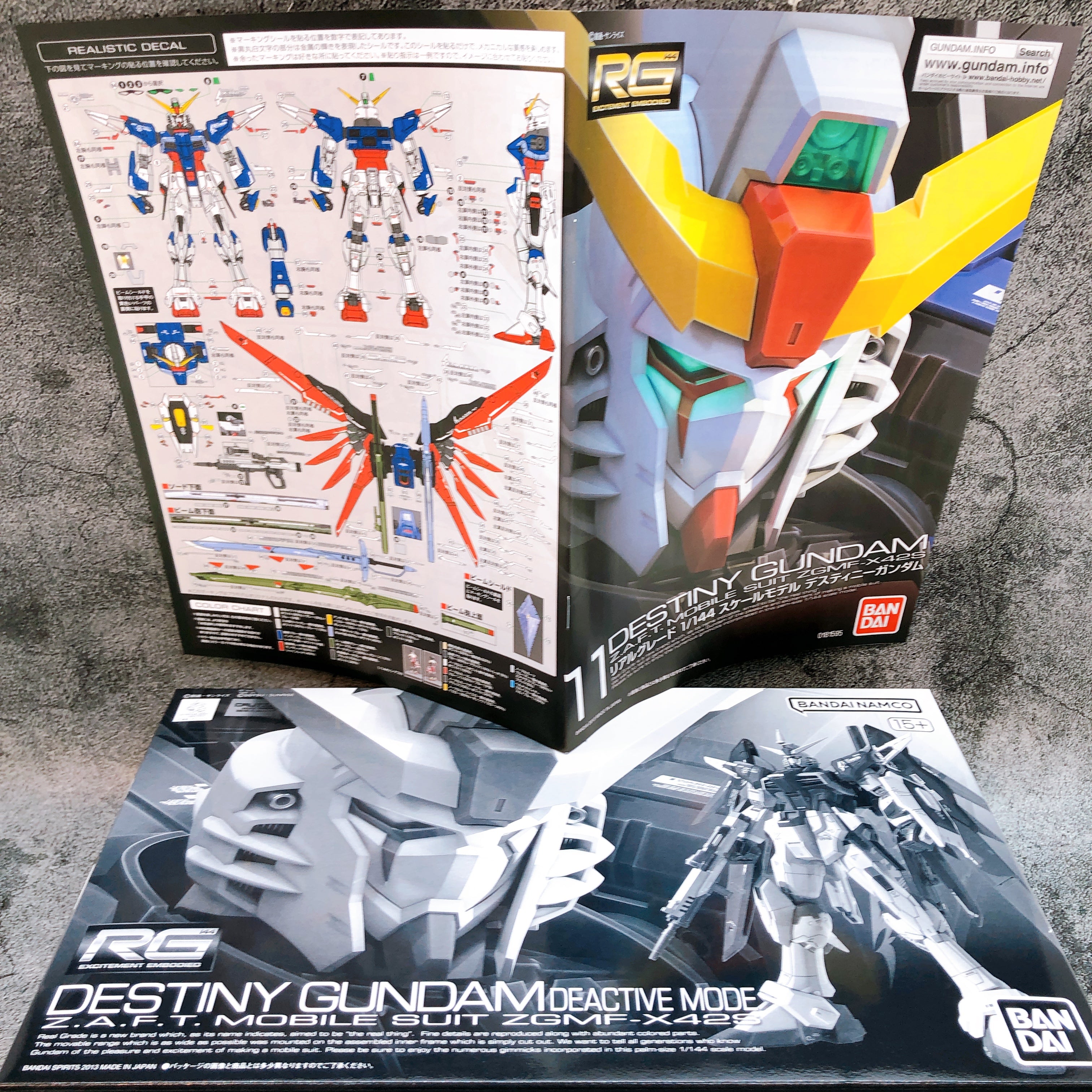 RG 1/144 Destiny Gundam Deactive Mode Gunpla Model Kit Premium Bandai Japan NEW
