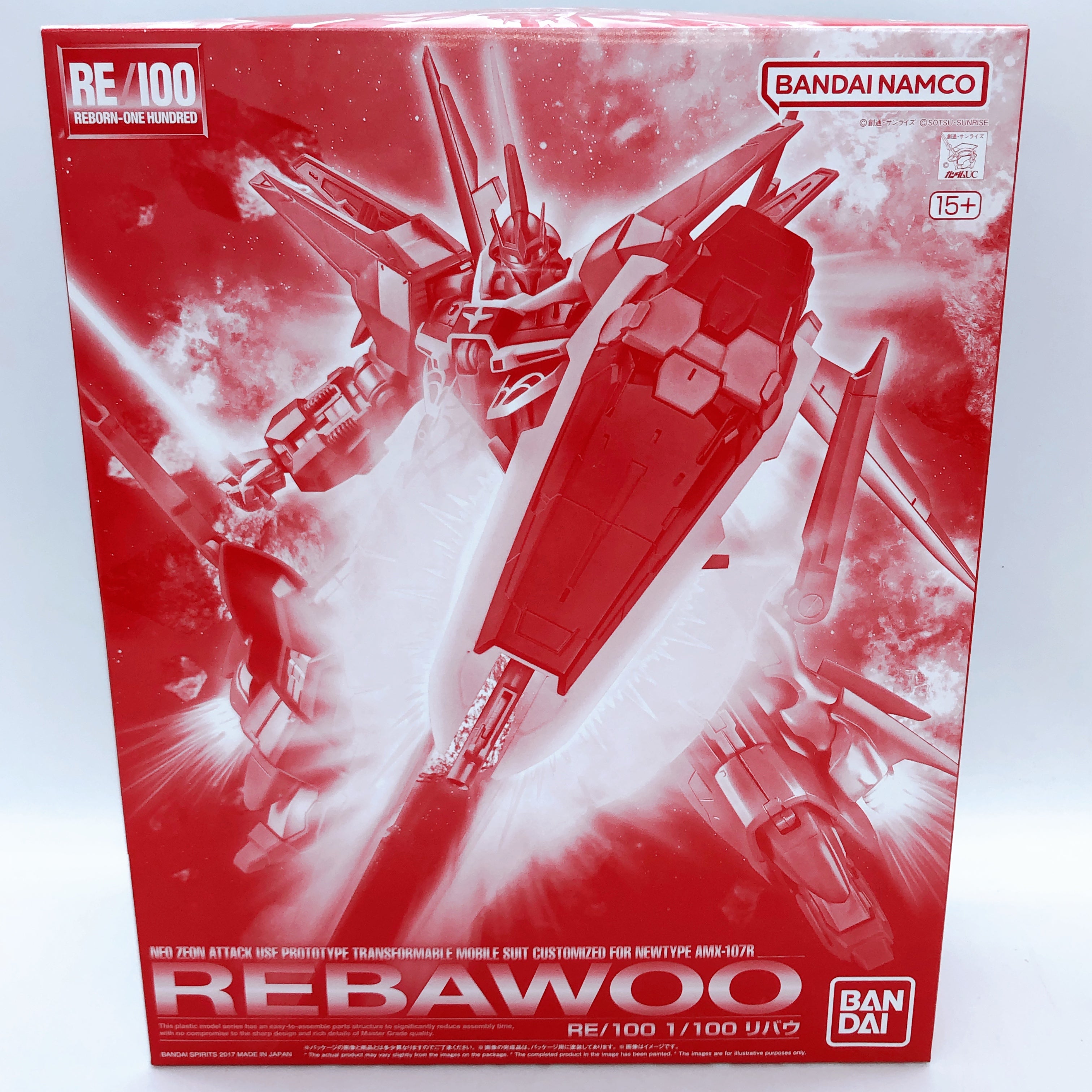 RE/100 1/100 Rebawoo AMX-107R Gunpla Model Kit Premium Bandai Japan NEW FASTSHIP
