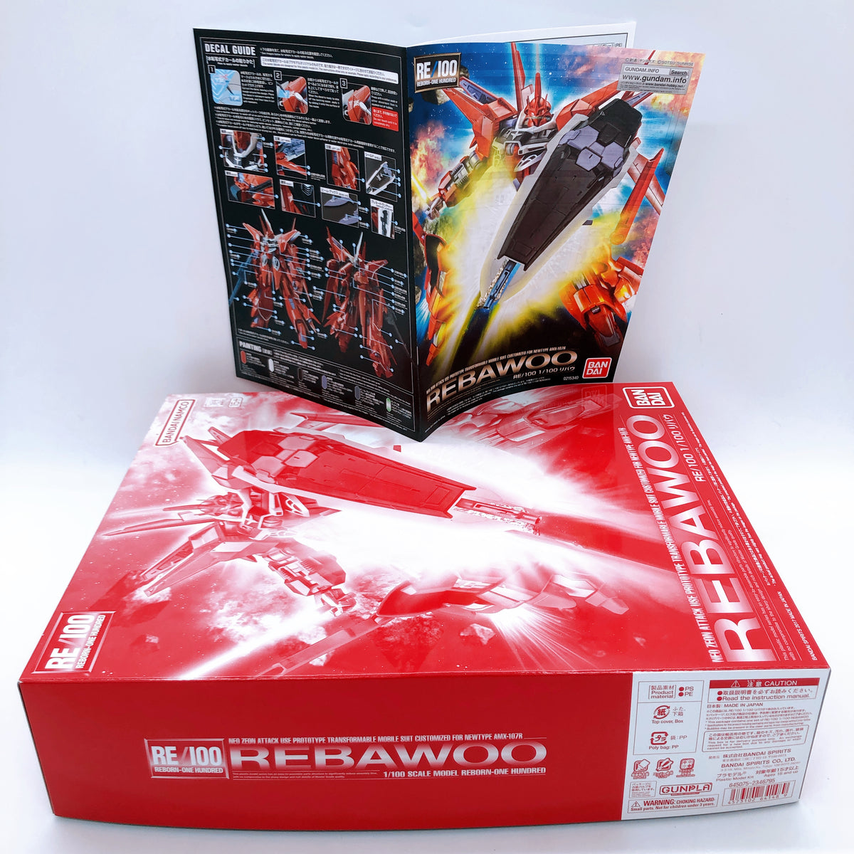 RE/100 1/100 Rebawoo AMX-107R Gunpla Model Kit Premium Bandai Japan NEW FASTSHIP