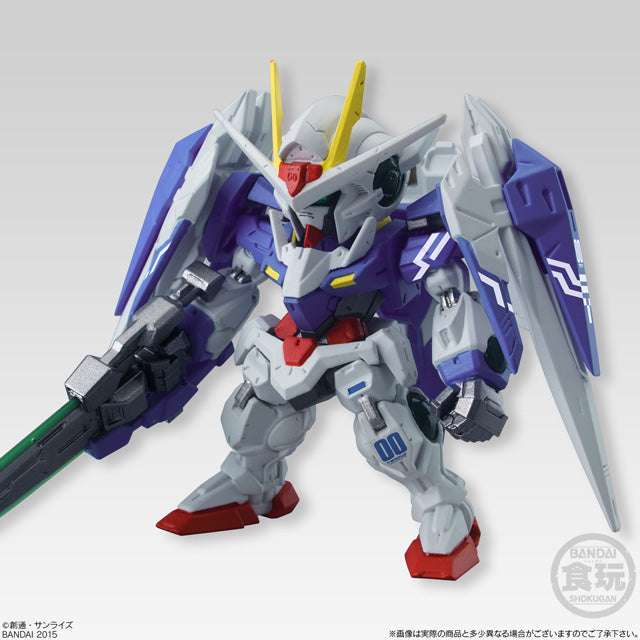 FW GUNDAM CONVERGE CORE 00 GUNDAM & 0 RAISER Set Figure 15+ Premium Bandai Japan