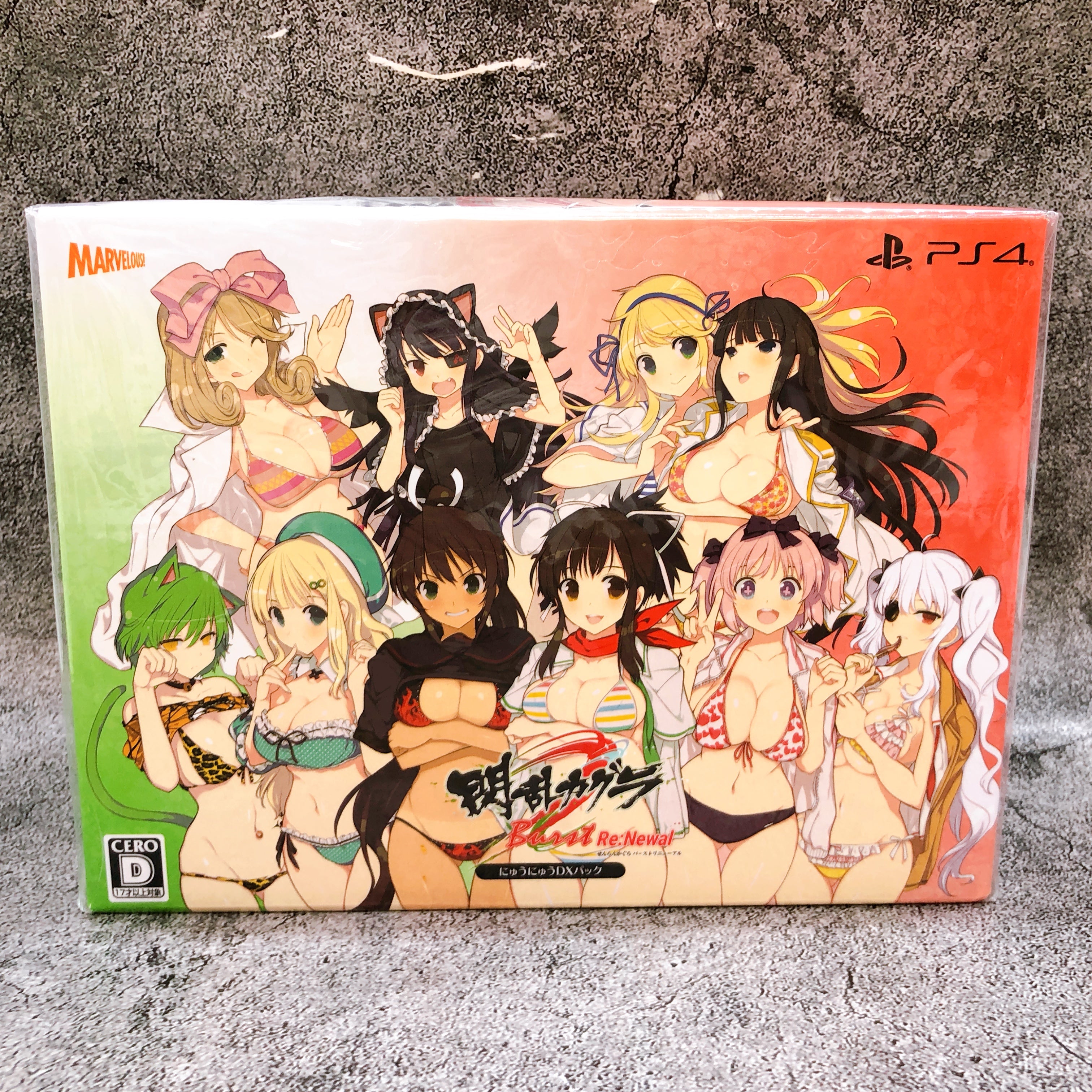 PS4 Senran Kagura Burst Re:Newal DX Pack Limited Edition Marvelous Game Sealed