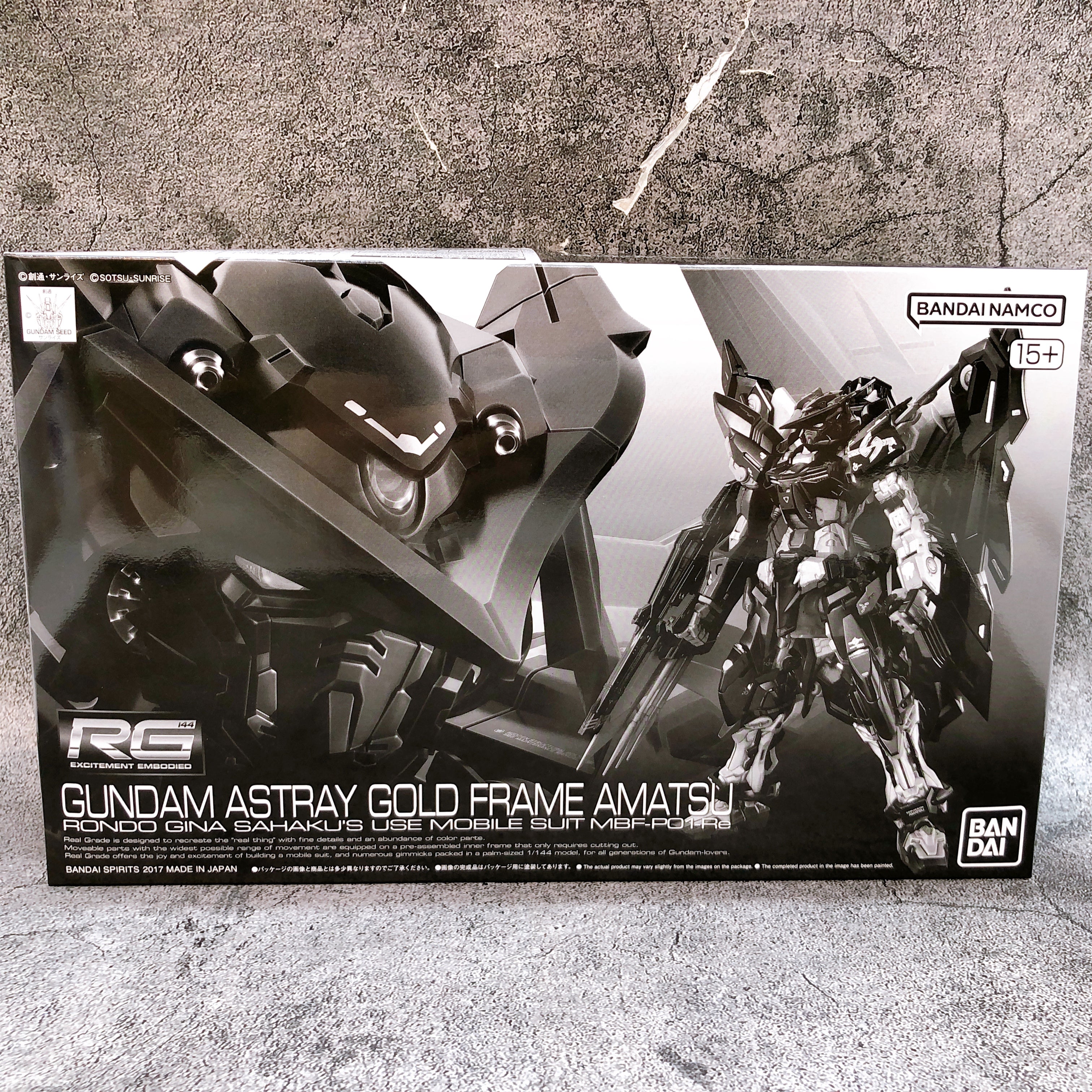 RG 1/144 Gundam Astray Gold Frame Amatsu Model Kit 15+ Premium Bandai Japan NEW