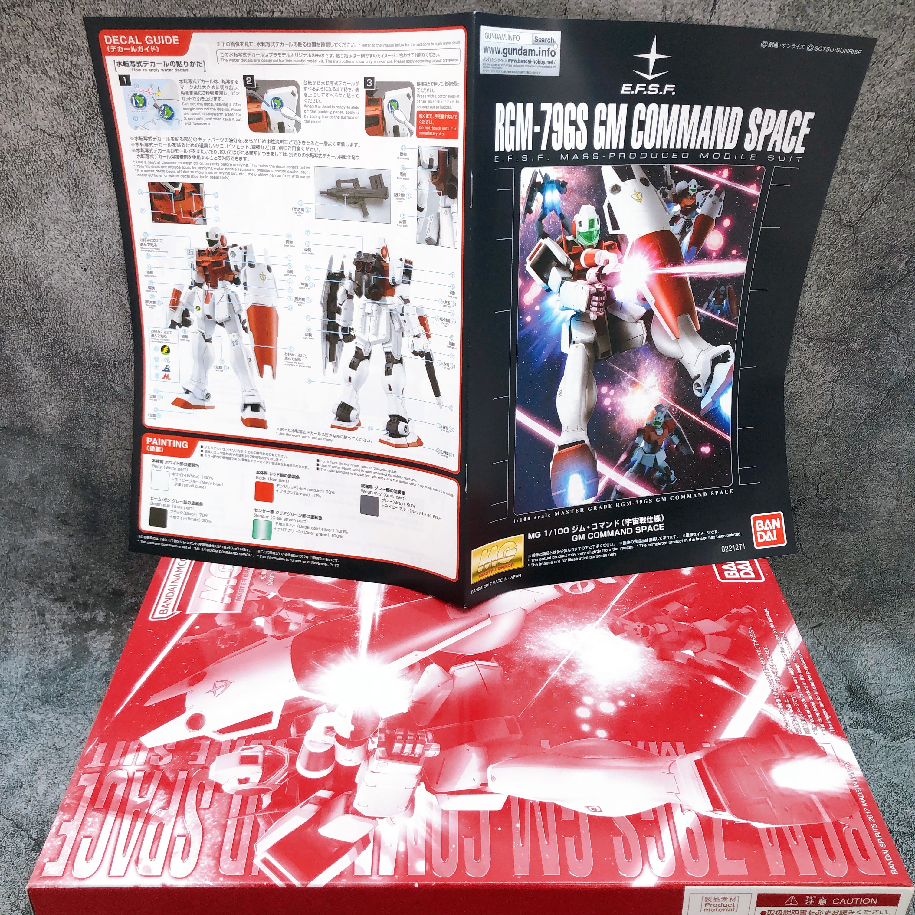 MG 1/100 GM COMMAND SPACE RGM-79GS Gunpla Model Kit Premium Bandai Japan NEW