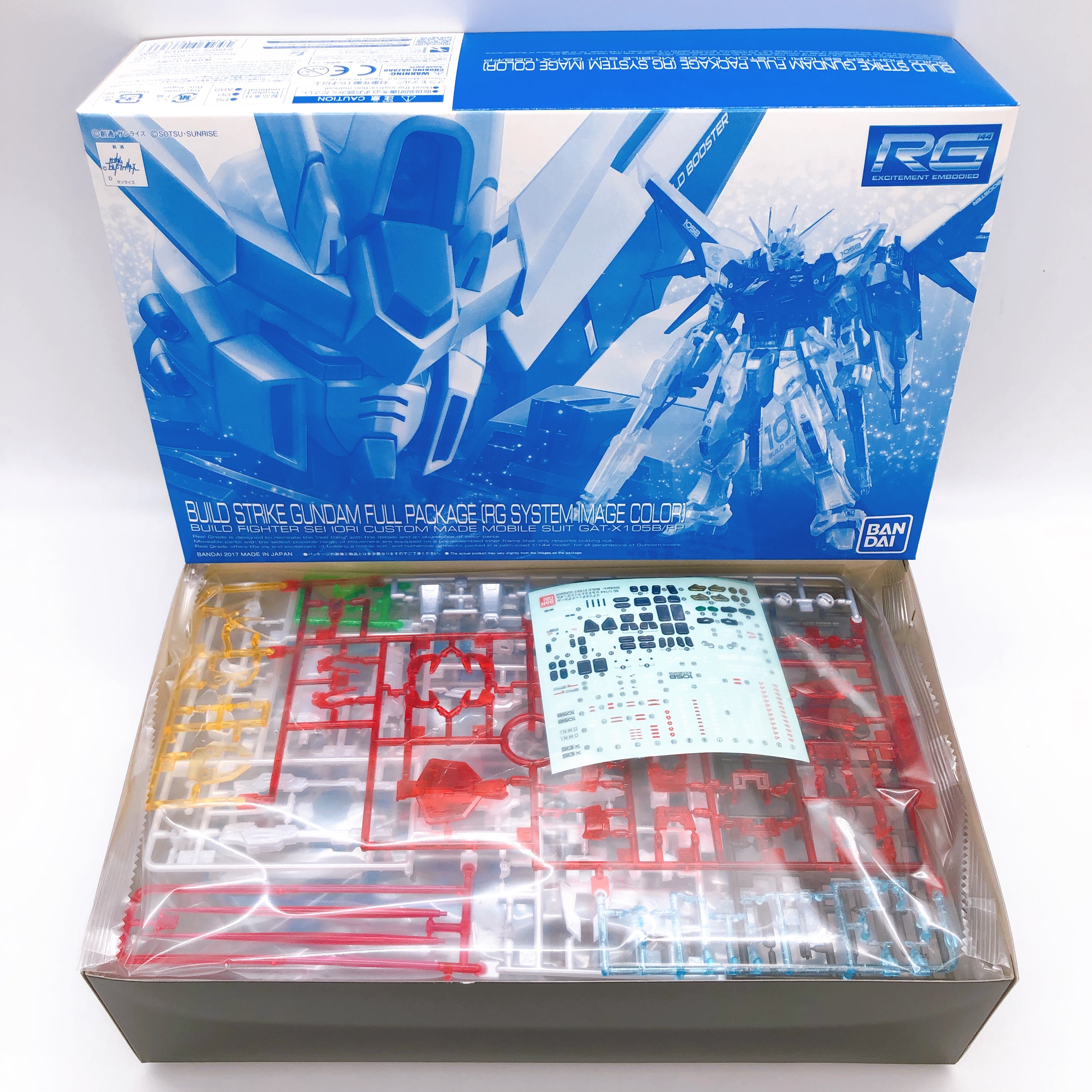 RG 1/144 Build Strike Gundam Full Package RG System Image Color Kit Bandai NEW