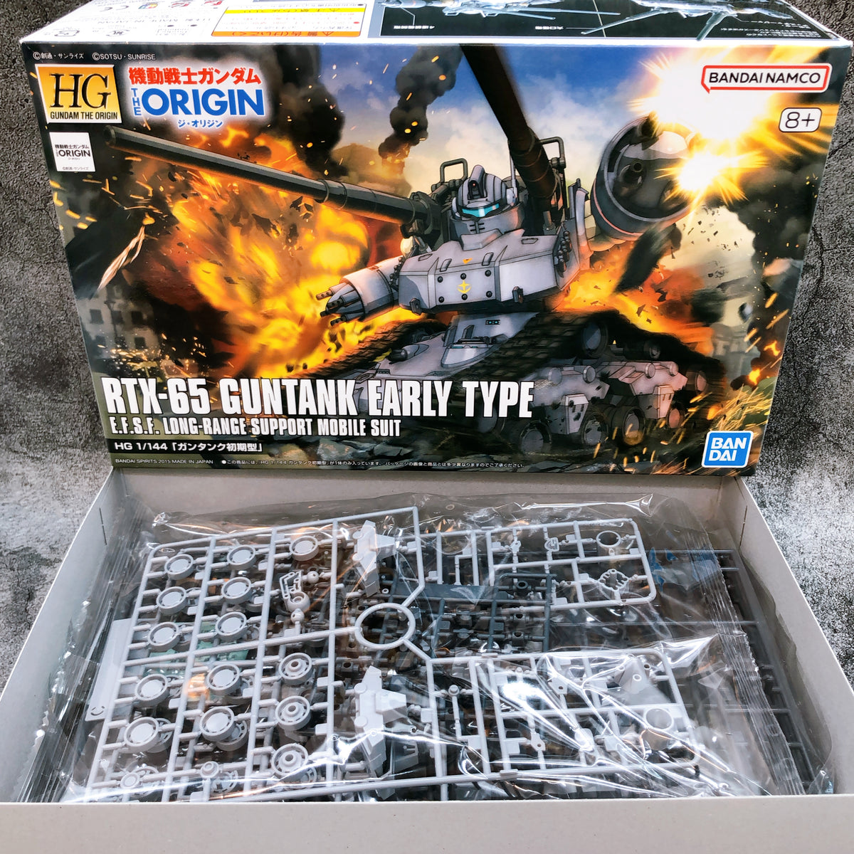 HG 1/144 GUNTANK Early Type RTX-65 Gundam THE ORIGIN Model Kit Bandai Japan NEW