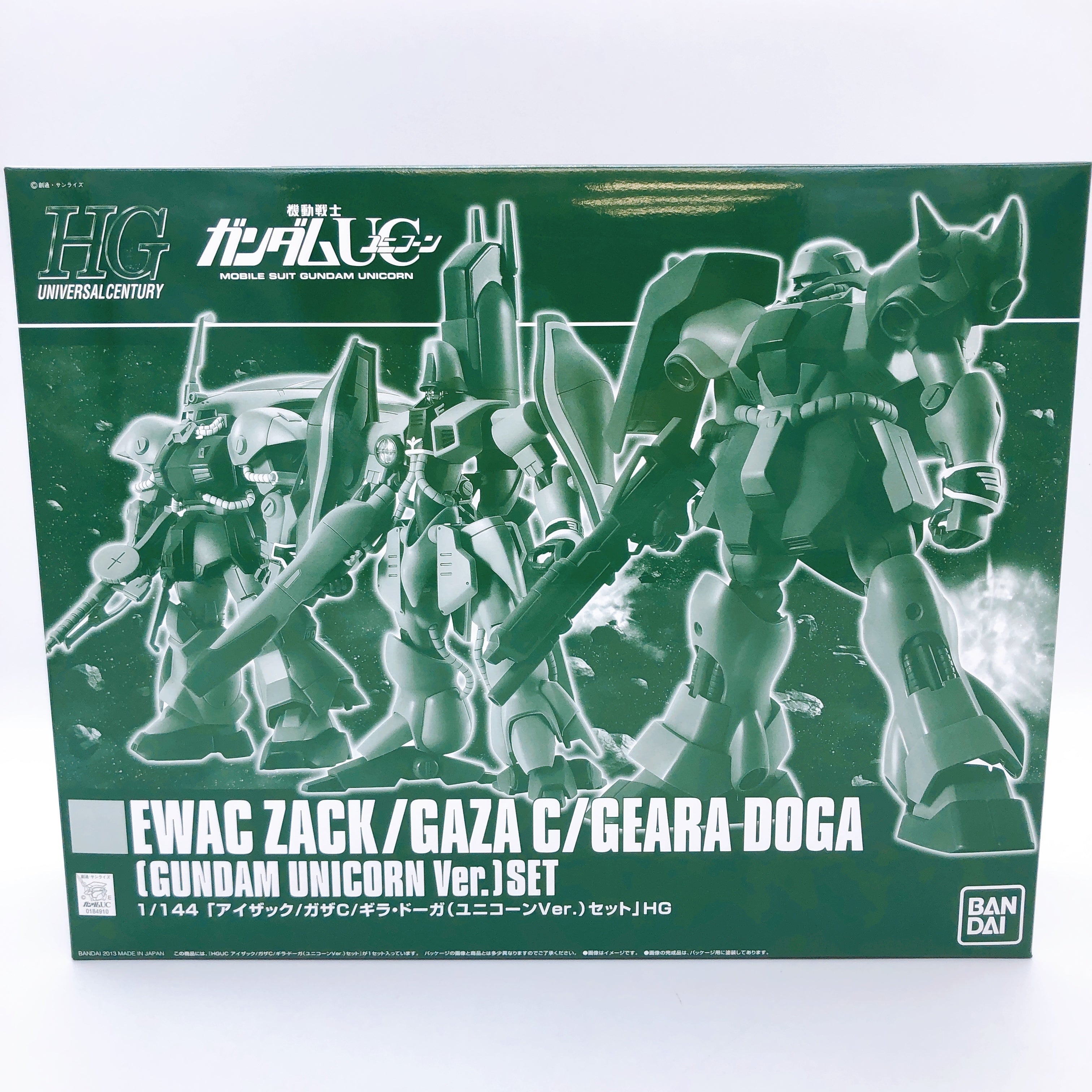 HGUC 1/144 EWAC ZACK/GAZA C/GEARA DOGA Gundam Unicorn Ver Set Kit Premium Bandai
