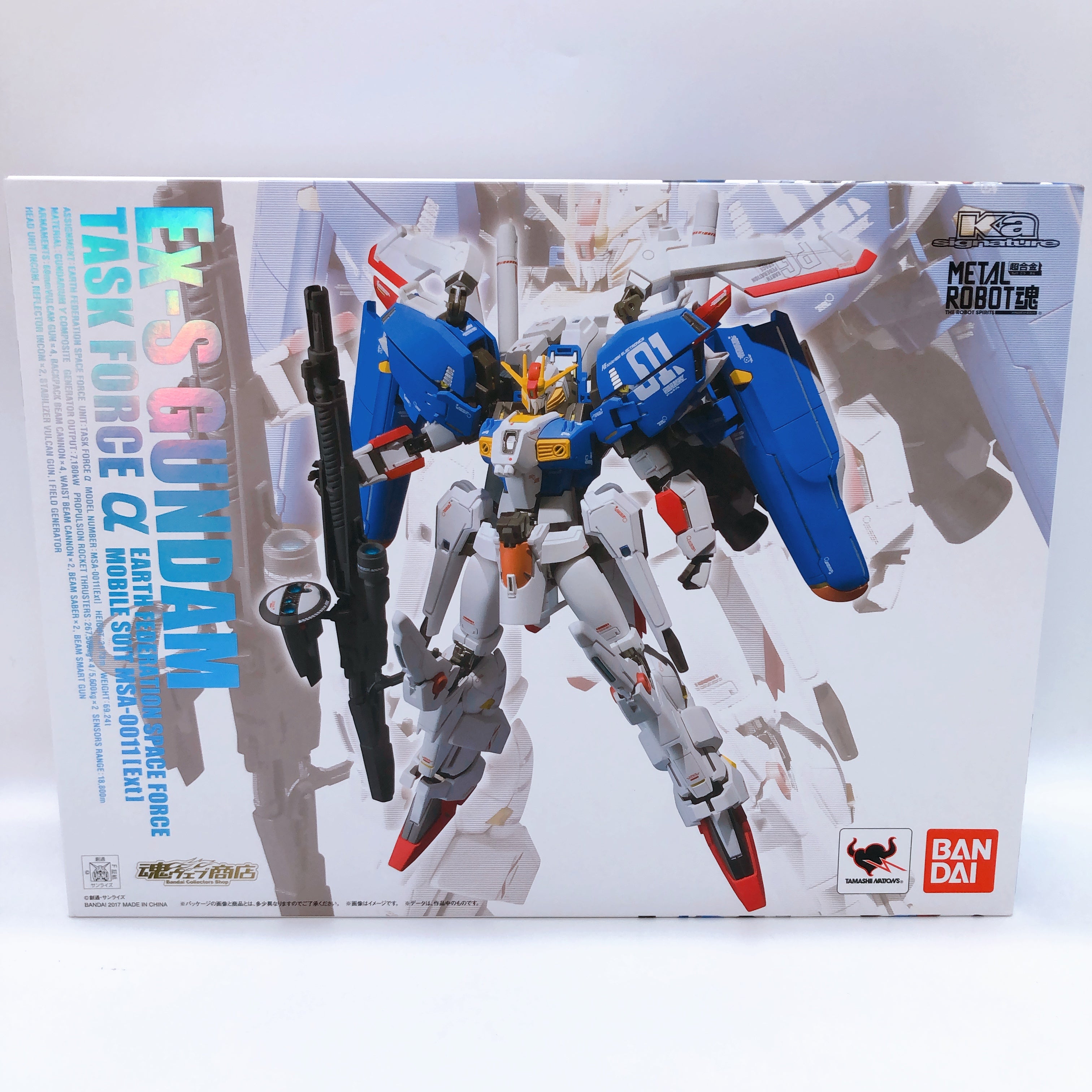 Metal Robot Spirits Ex-S Gundam Task Force Alpha Action Figure 15+ Bandai Sealed