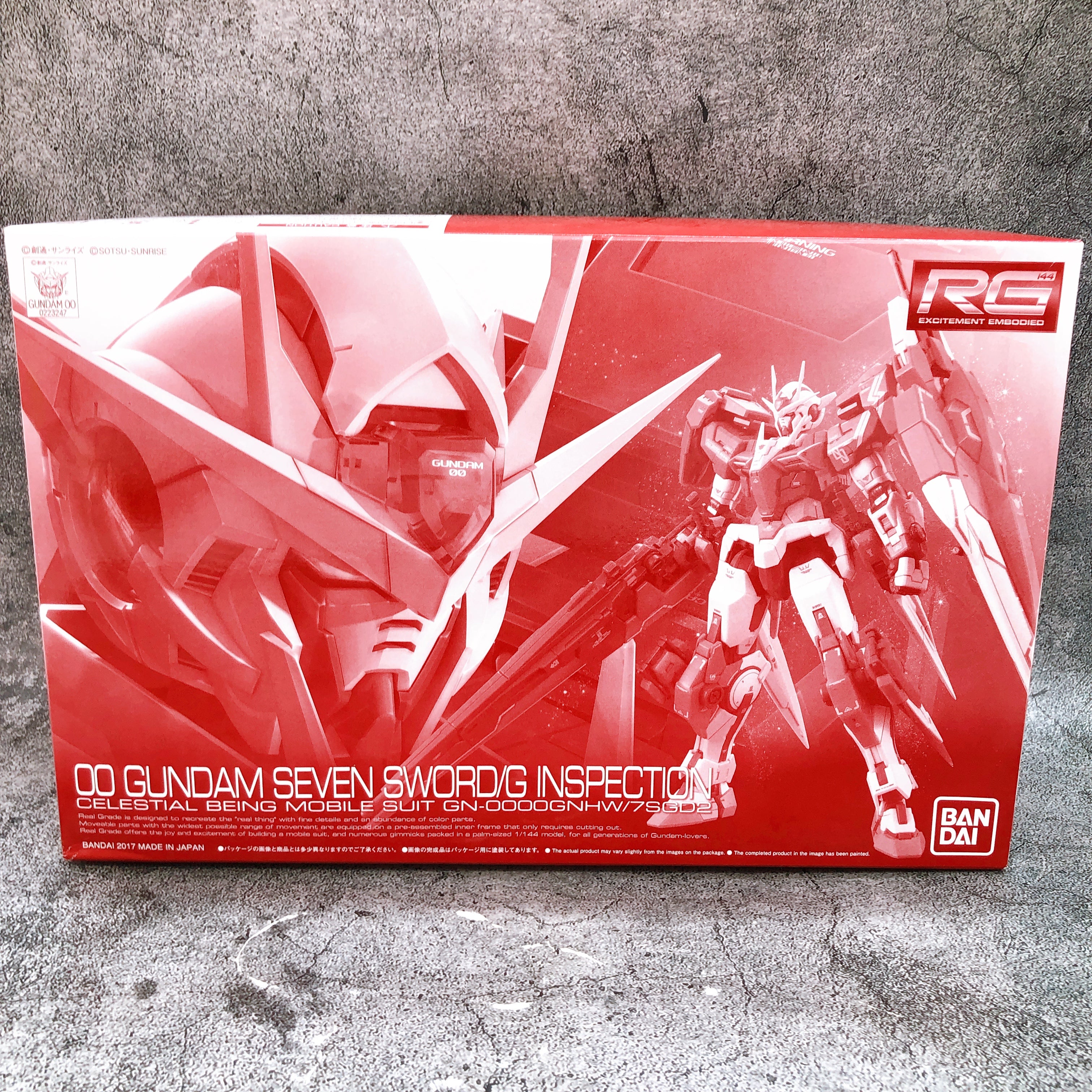 RG 1/144 00 Gundam Seven Sword/G Inspection Model Kit Premium Bandai Japan NEW