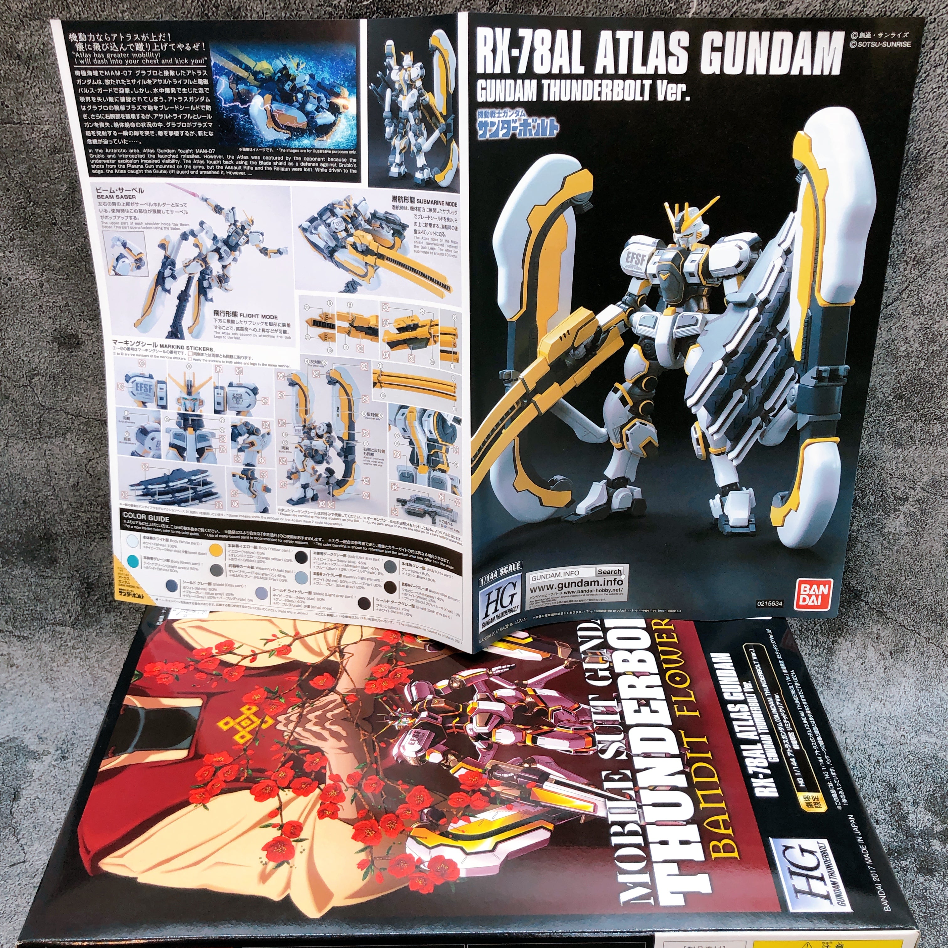 HG 1/144 Atlas Gundam Gundam Thunderbolt Ver Limited Clear Kit Bandai Japan NEW