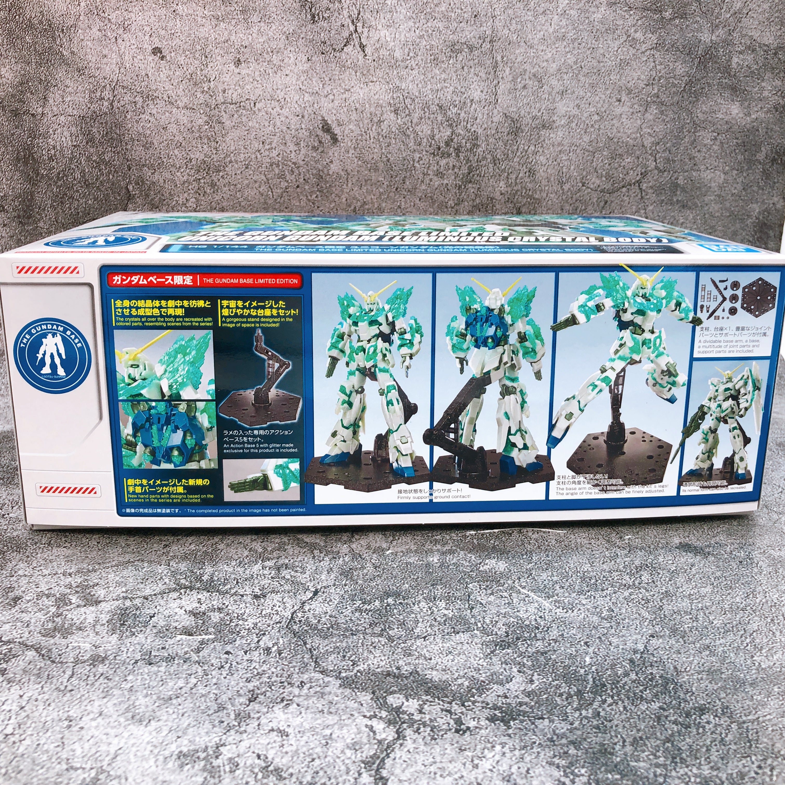 HG 1/144 Unicorn Gundam Luminous Crystal Body Limited Model Kit Bandai Japan NEW