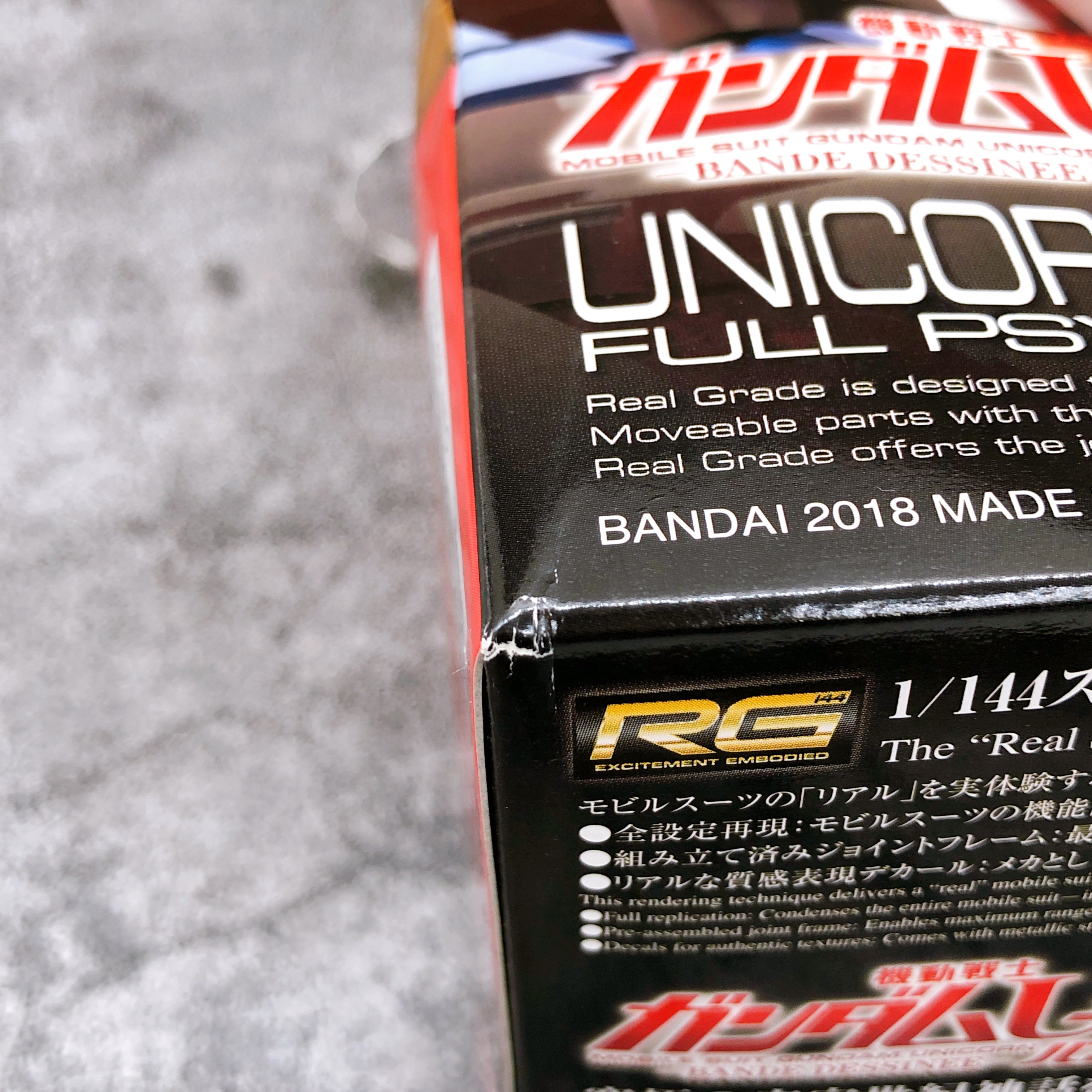 RG 1/144 Unicorn Gundam Bande Dessinee Ver Limited Model Kit Bandai Japan NEW