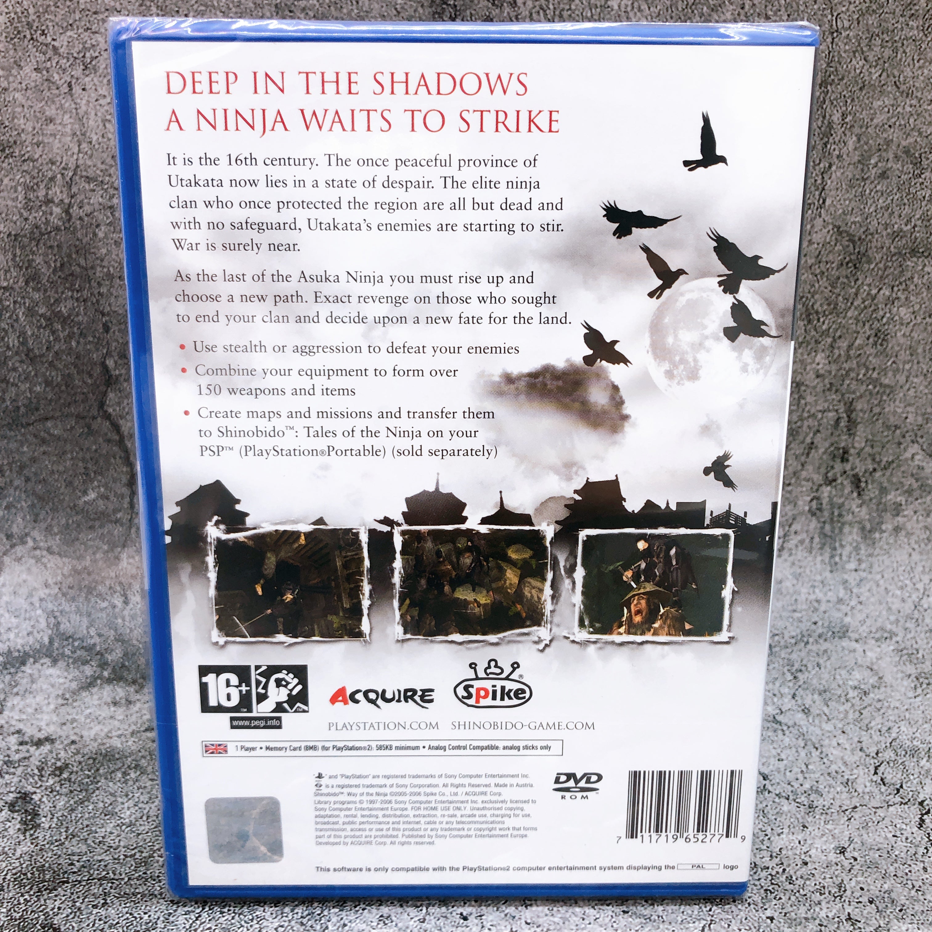 Playstation 2 Shinobido Way of the Ninja PS2 Sony Acquire PAL Game Sealed New