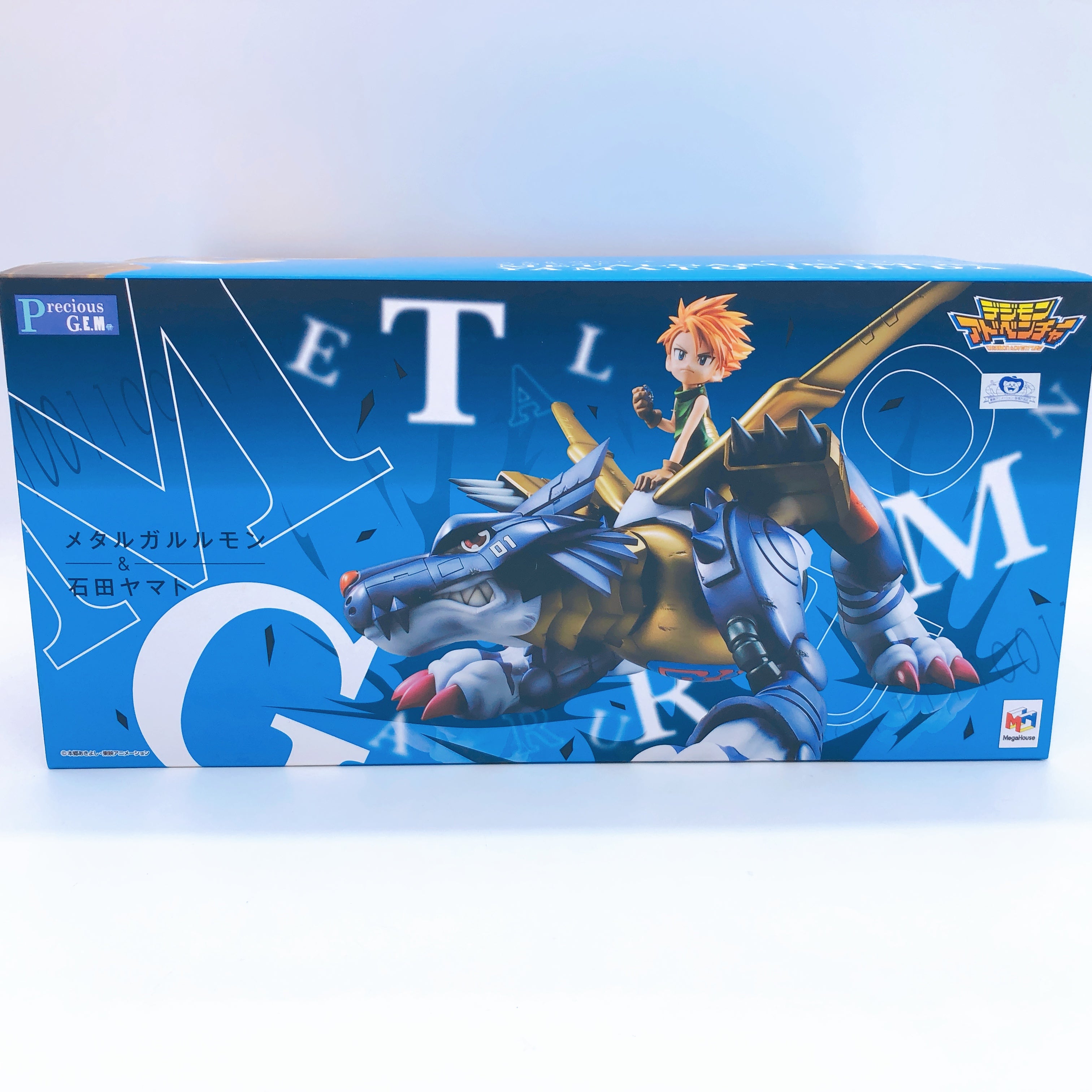 Precious G.E.M. Series Digimon Adventure Metal Garurumon & Yamato Ishida Figure