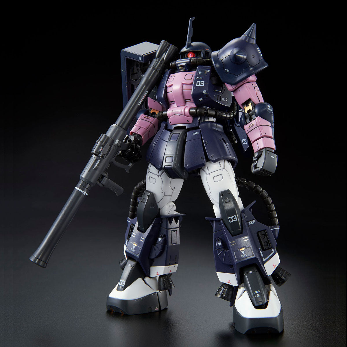 RG 1/144 MS-06R-1A Black Tri-Stars Zaku II Model Kit Premium Bandai Japan NEW