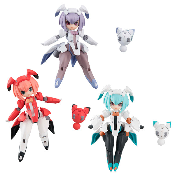Desktop Army vol. 09 F-606s Frea Nabbit sisters Set of 3 Figure MegaHouse NEW
