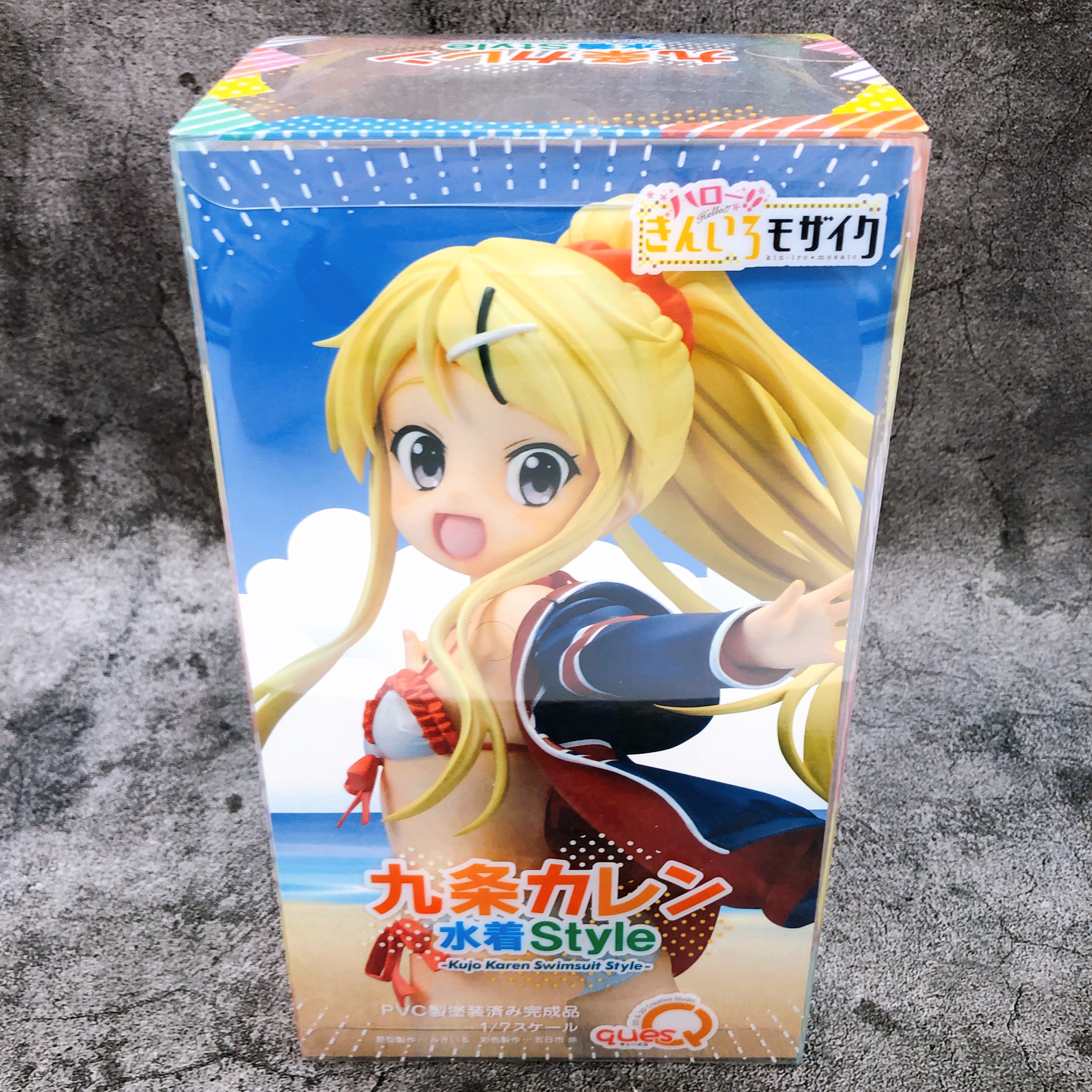 Kin-iro Mosaic Karen Kujo Swimsuit Style 1/7 Scale Figure quesQ Japan FASTSHIP