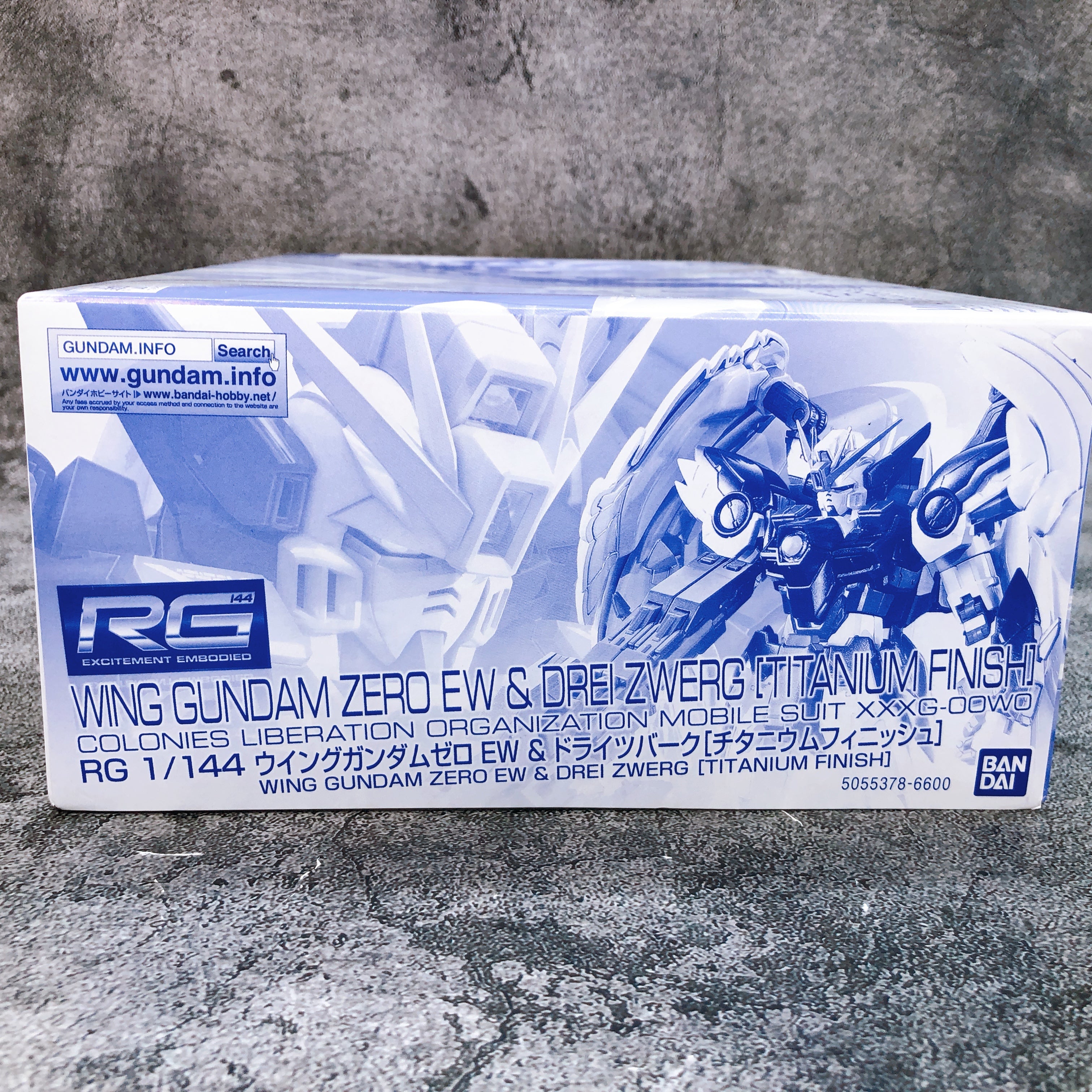 RG 1/144 Wing Gundam Zero EW & Drei Zwerg Titanium Finish Kit Premium Bandai NEW