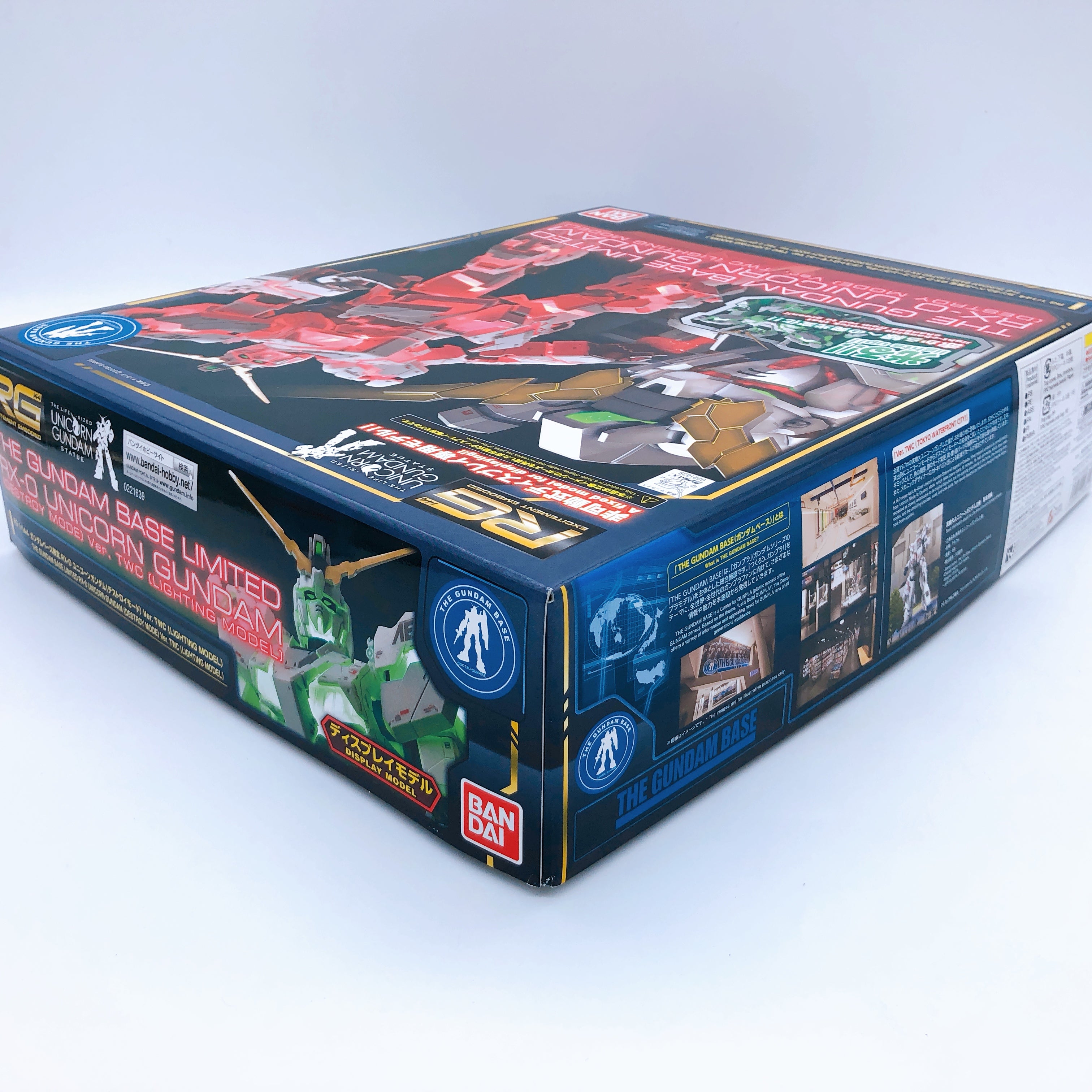 RG 1/144 Unicorn Gundam Destory Mode Ver.TWC Lighting Model Kit Bandai Japan NEW