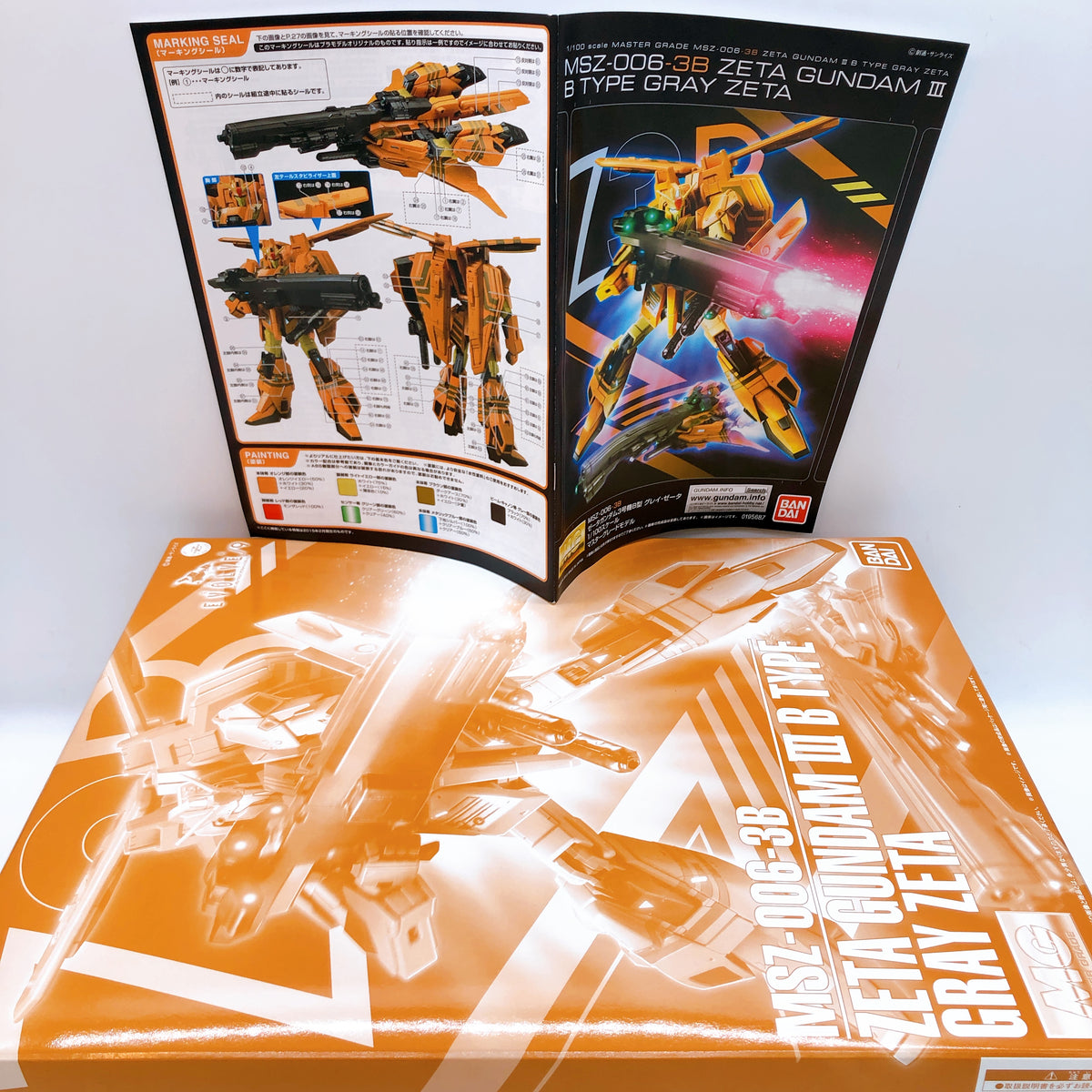 MG 1/100 Zeta Gundam 3B Type Gray Zeta MSZ-006-3B Model Kit 15+ Premium Bandai