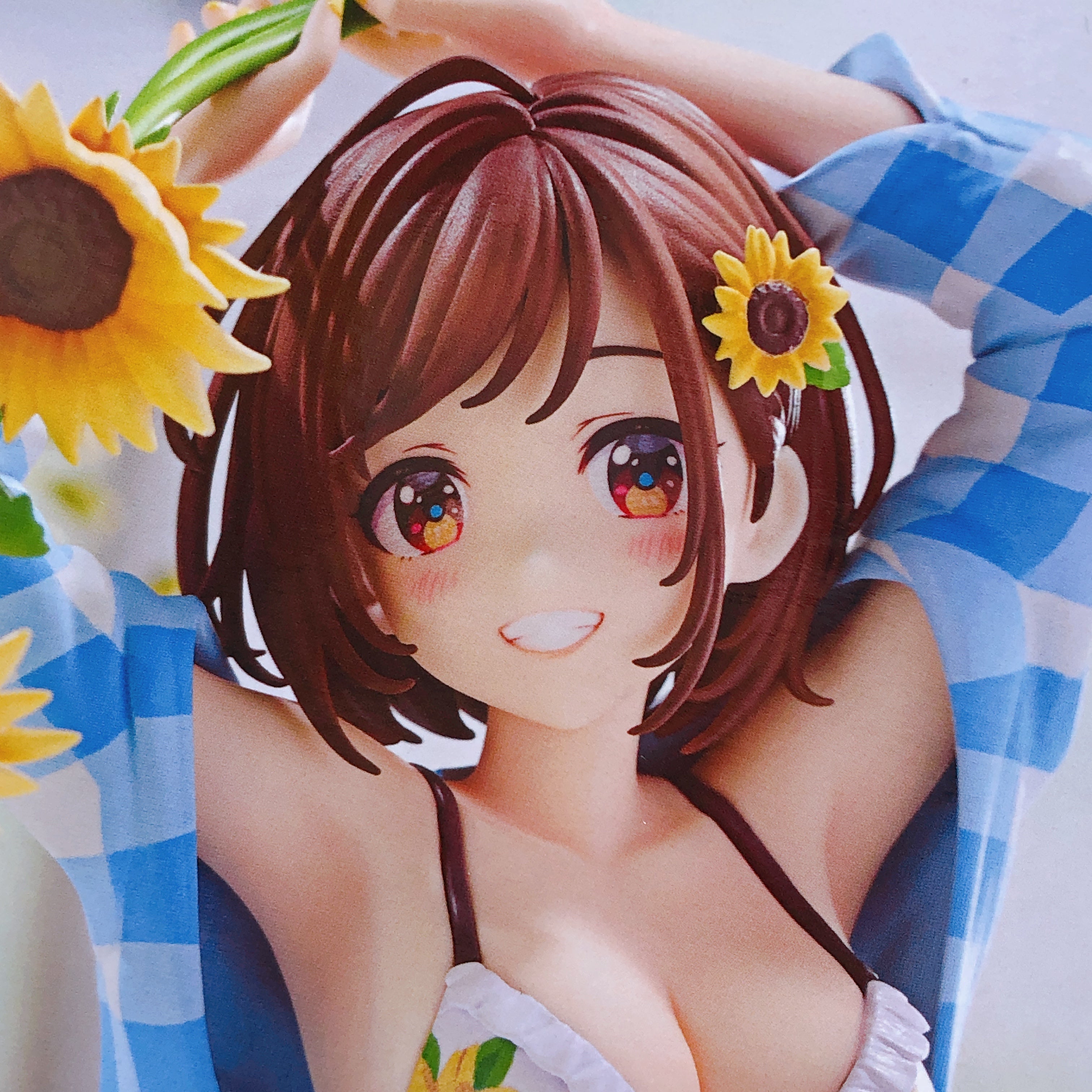 (w/Bonus) Illustration by En Morikura Sunflower Girl 1/7 Figure PLUM Japan NEW