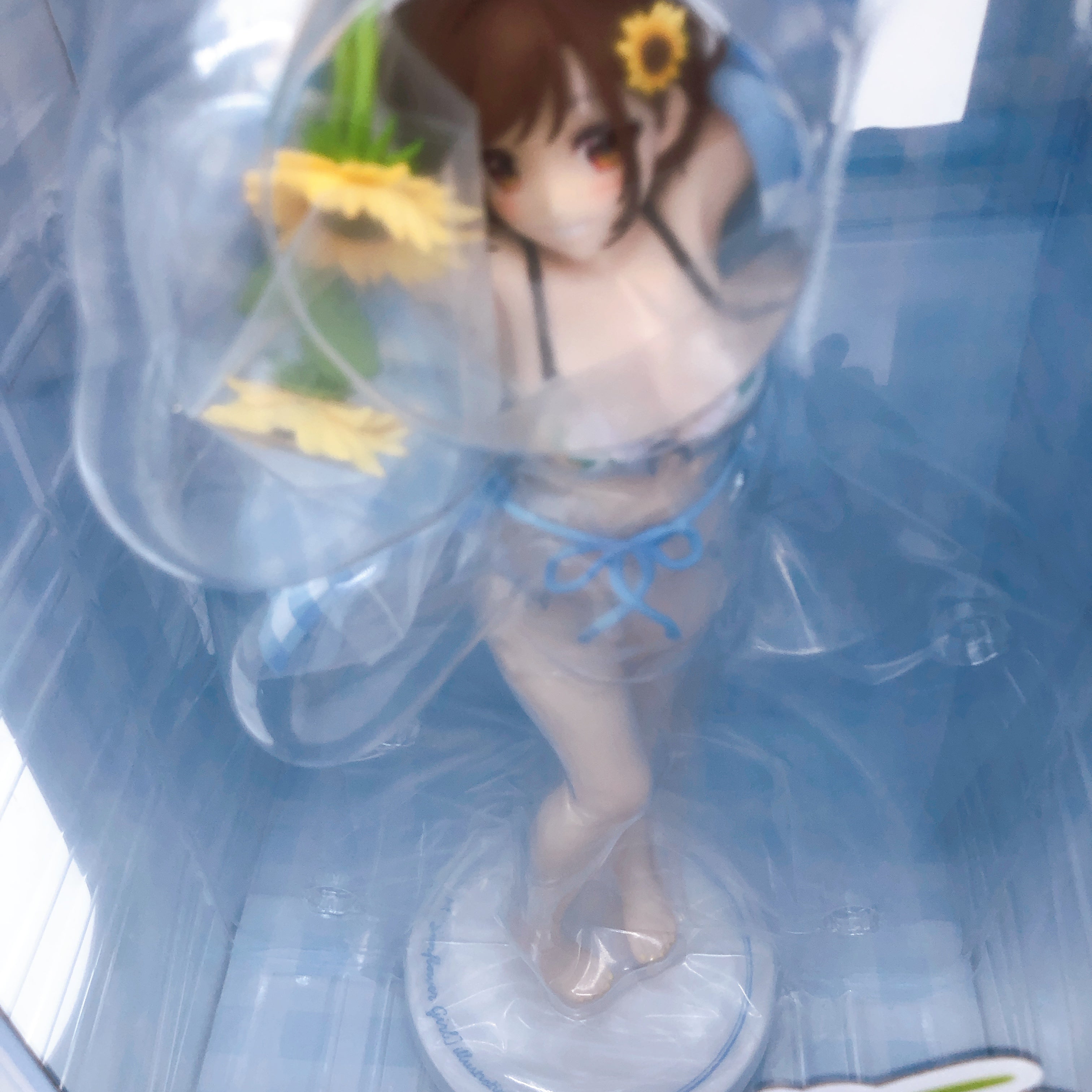 (w/Bonus) Illustration by En Morikura Sunflower Girl 1/7 Figure PLUM Japan NEW