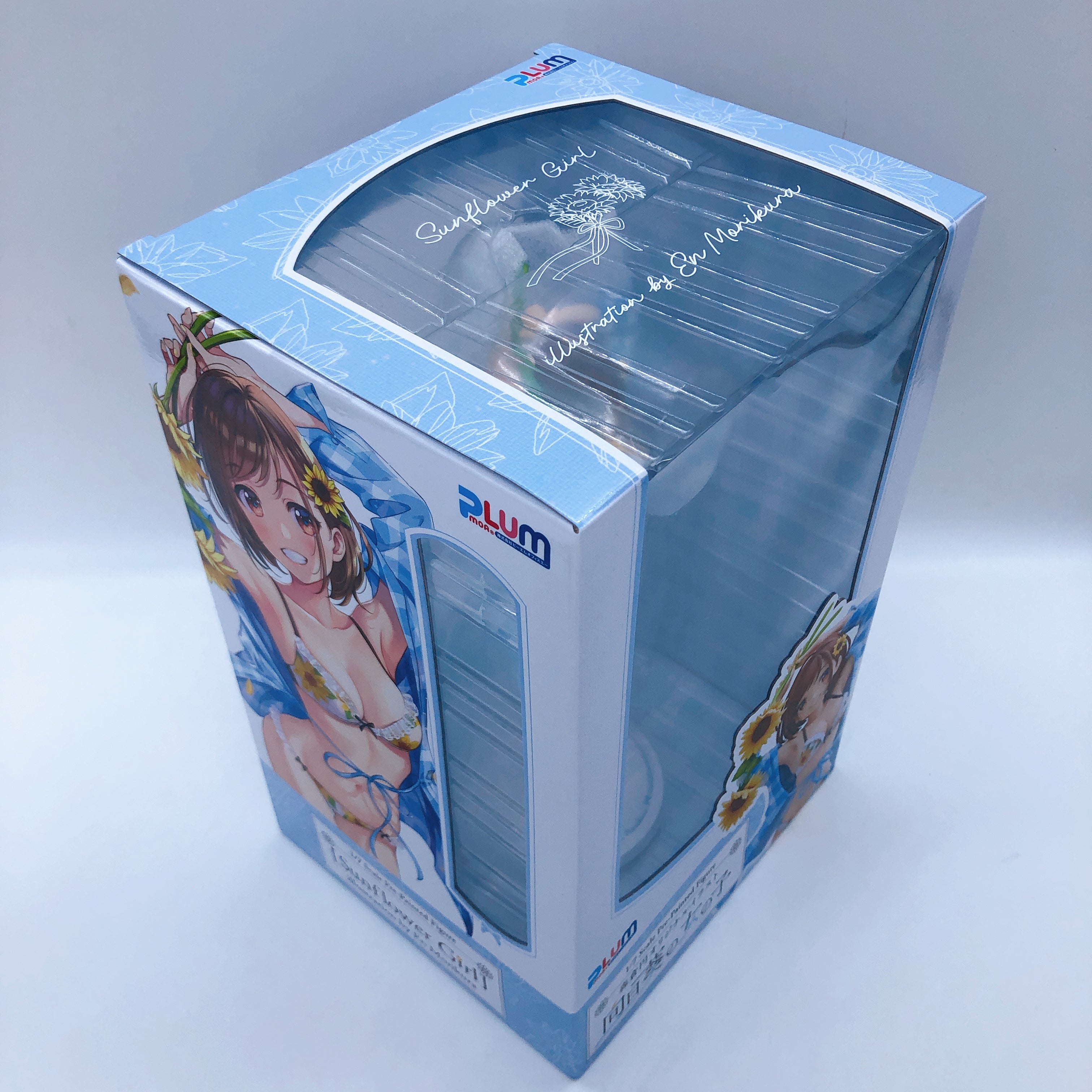 (w/Bonus) Illustration by En Morikura Sunflower Girl 1/7 Figure PLUM Japan NEW