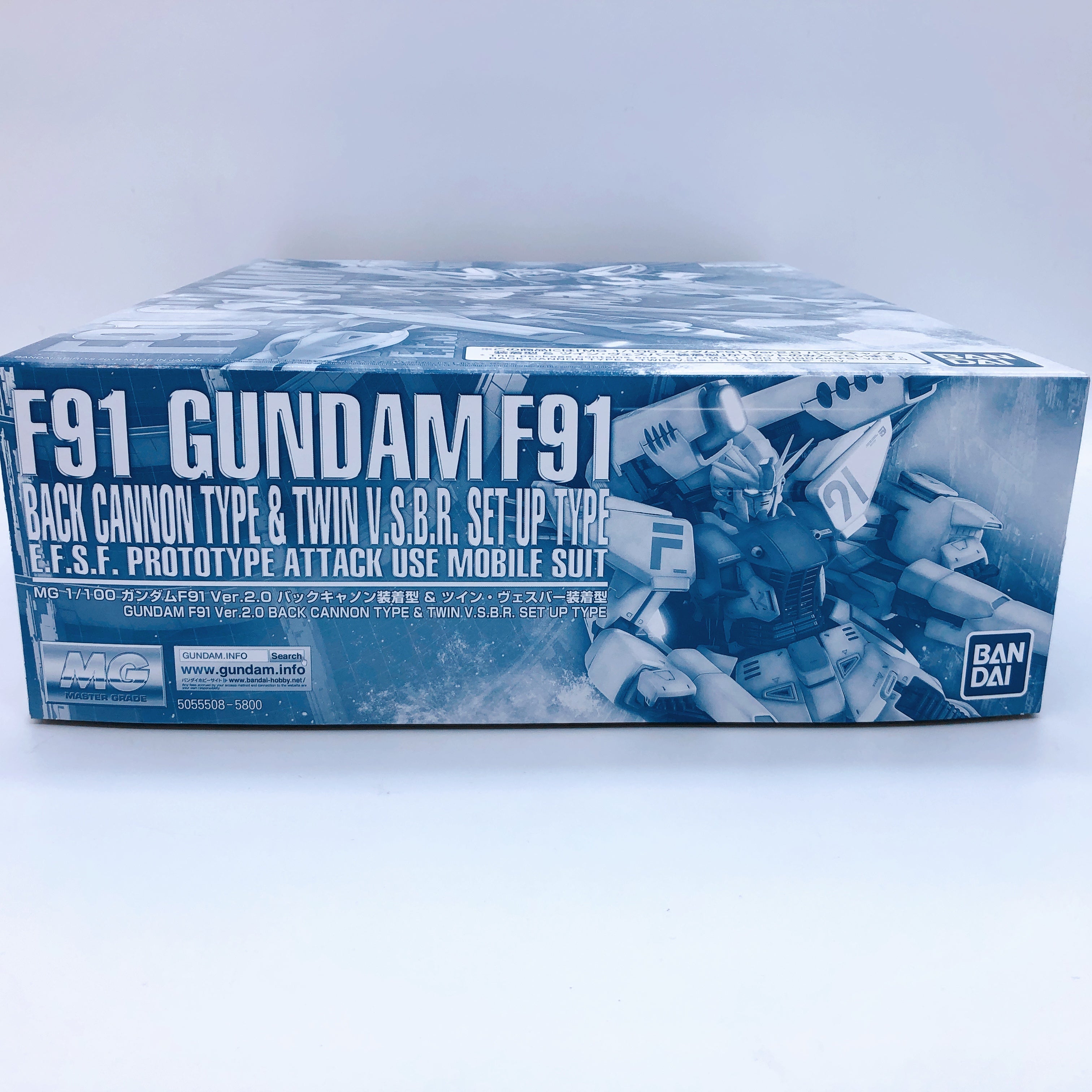 MG 1/100 Gundam F91 Ver.2.0 Back Cannon Type & Twin V.S.B.R. Set Up Type Kit NEW