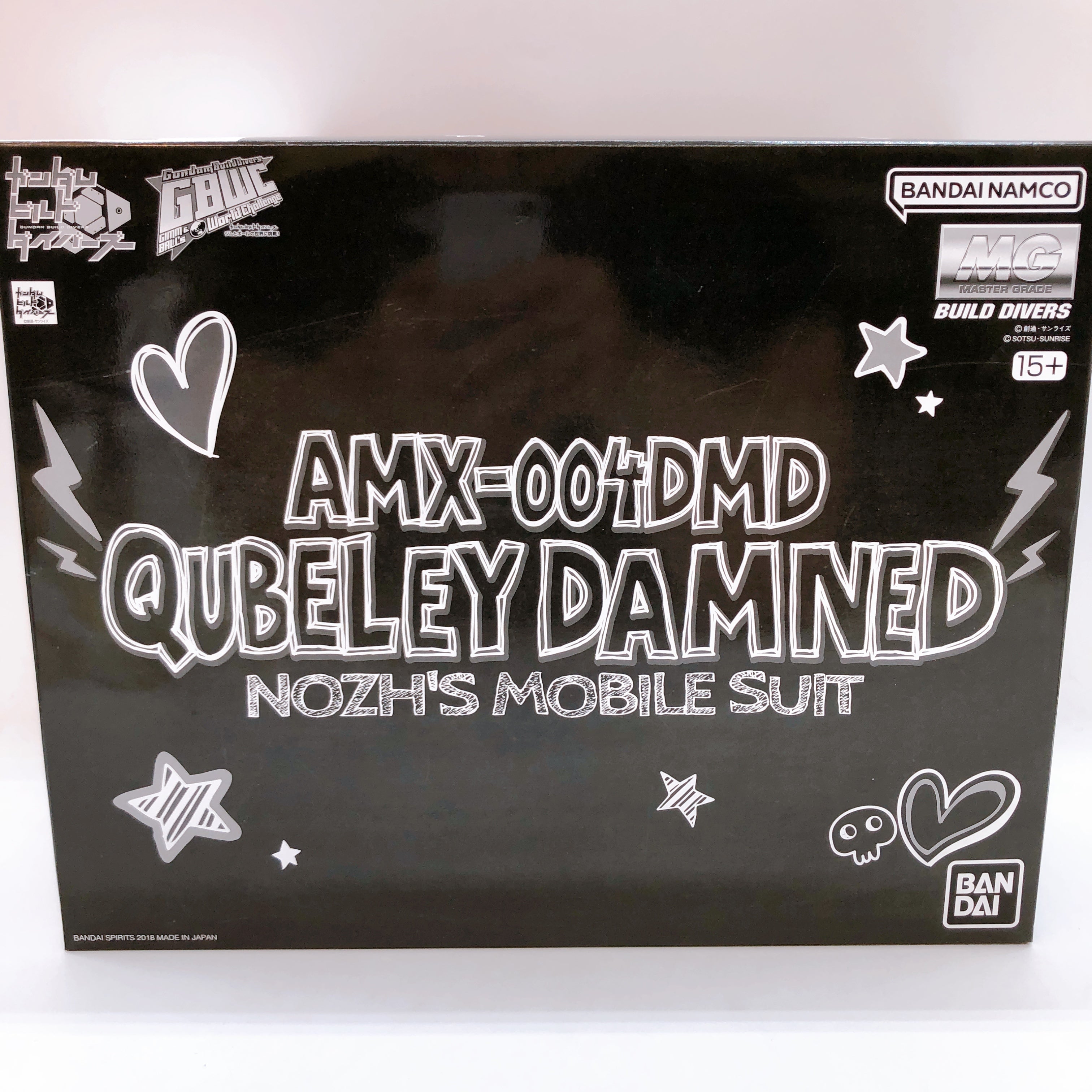 MG 1/100 Qubeley DAMNED Gundam Build Divers Model Kit Premium Bandai Japan NEW