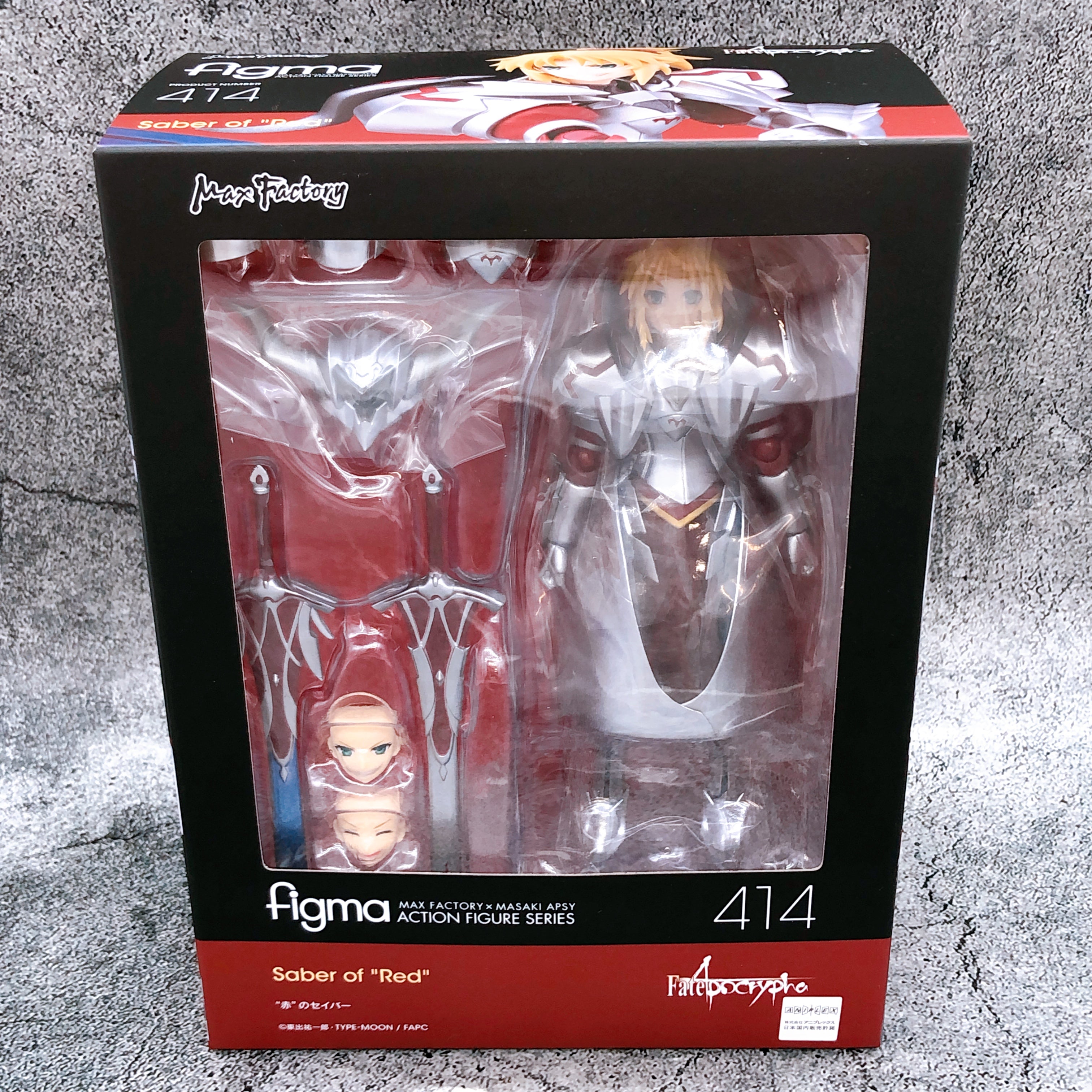 Fate/Apocrypha Saber of red figma 414 Action Figure Max Factory Japan AUTHENTIC