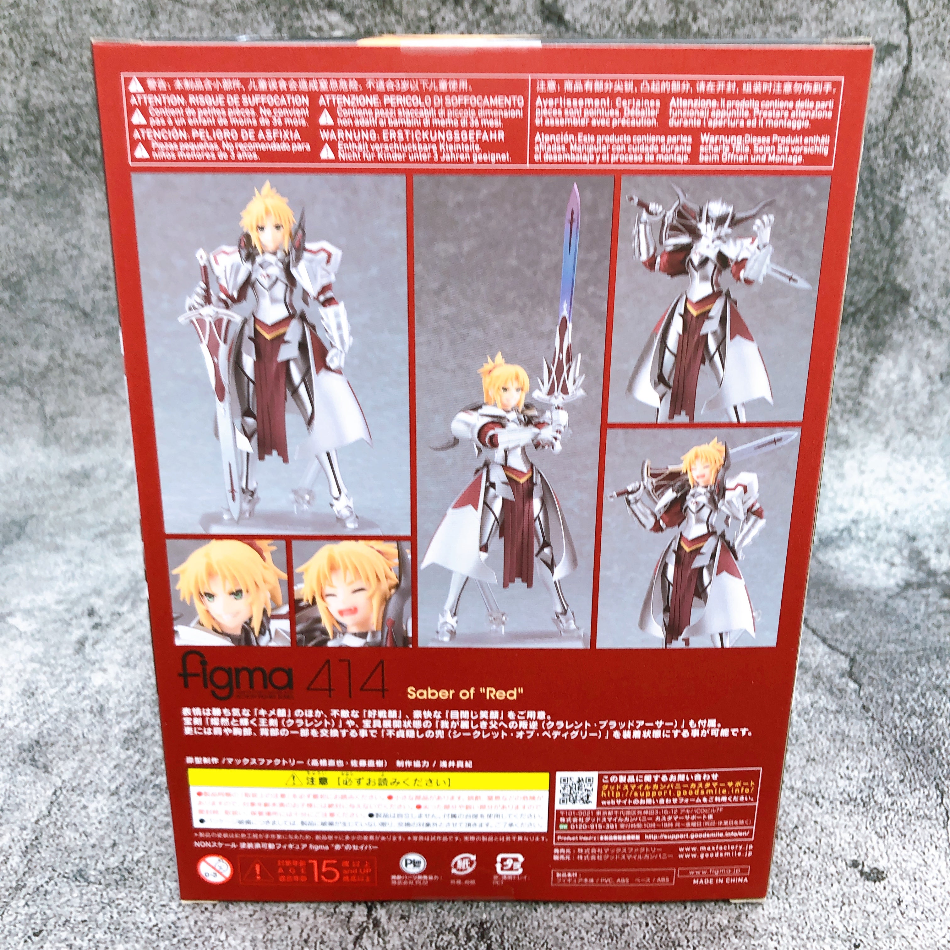 Fate/Apocrypha Saber of Red figma 414 Action Figure Max Factory Japan AUTHENTIC