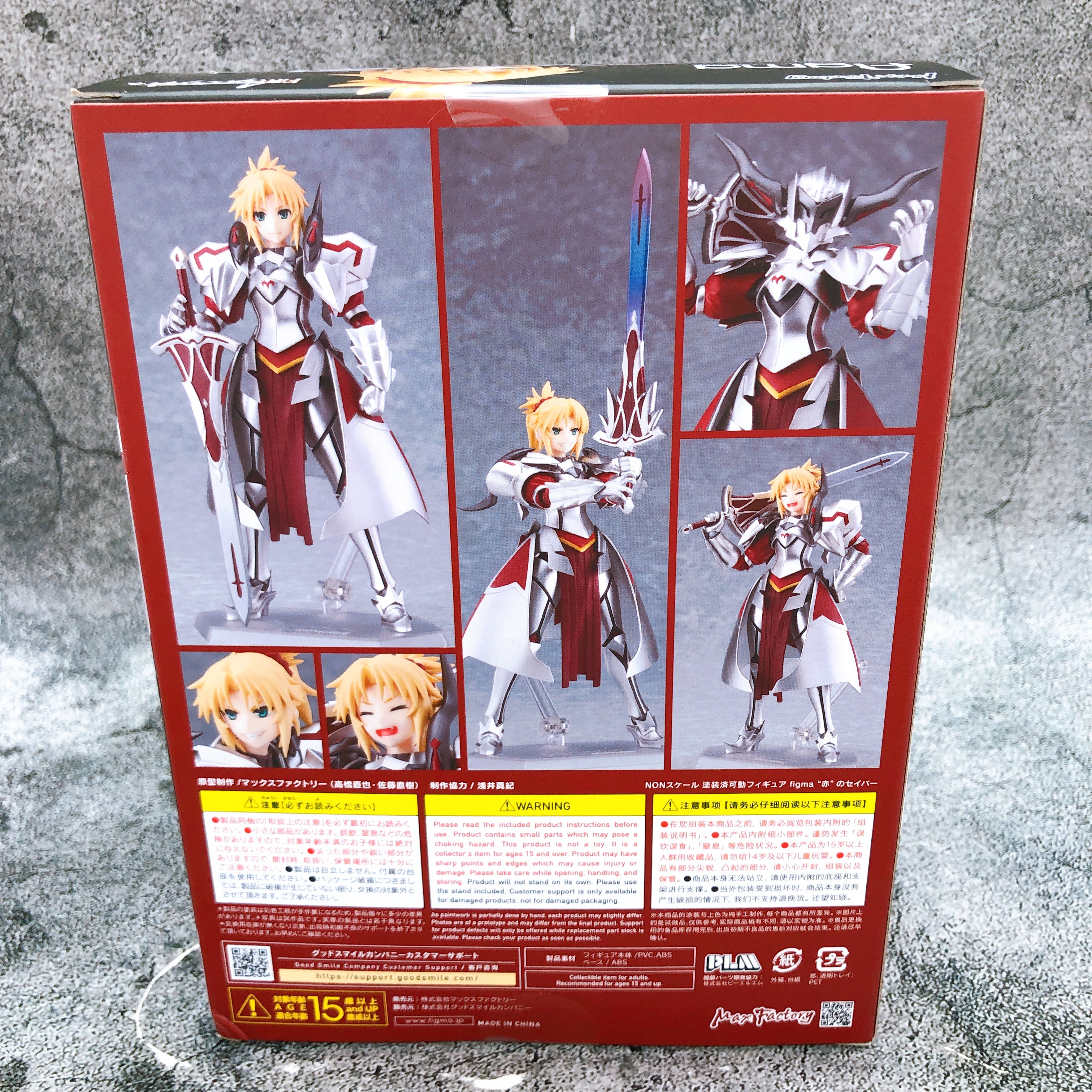 Fate/Apocrypha Saber of red figma 414 Action Figure Max Factory Japan AUTHENTIC